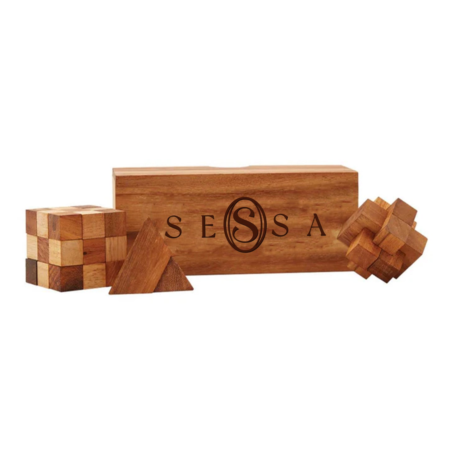 Sidewinder Wood Puzzle Set – Engaging & Customizable Brain Teasers