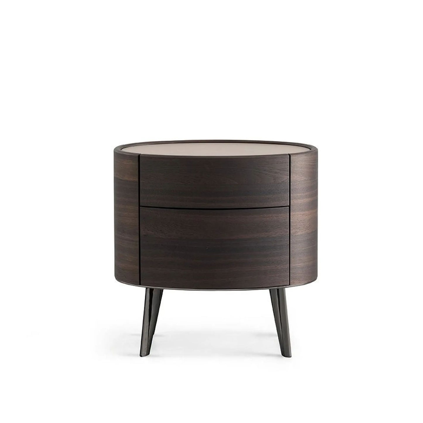 Multi-Layer Solid Wood Stand with Oak Veneer & Solid Wood Feet