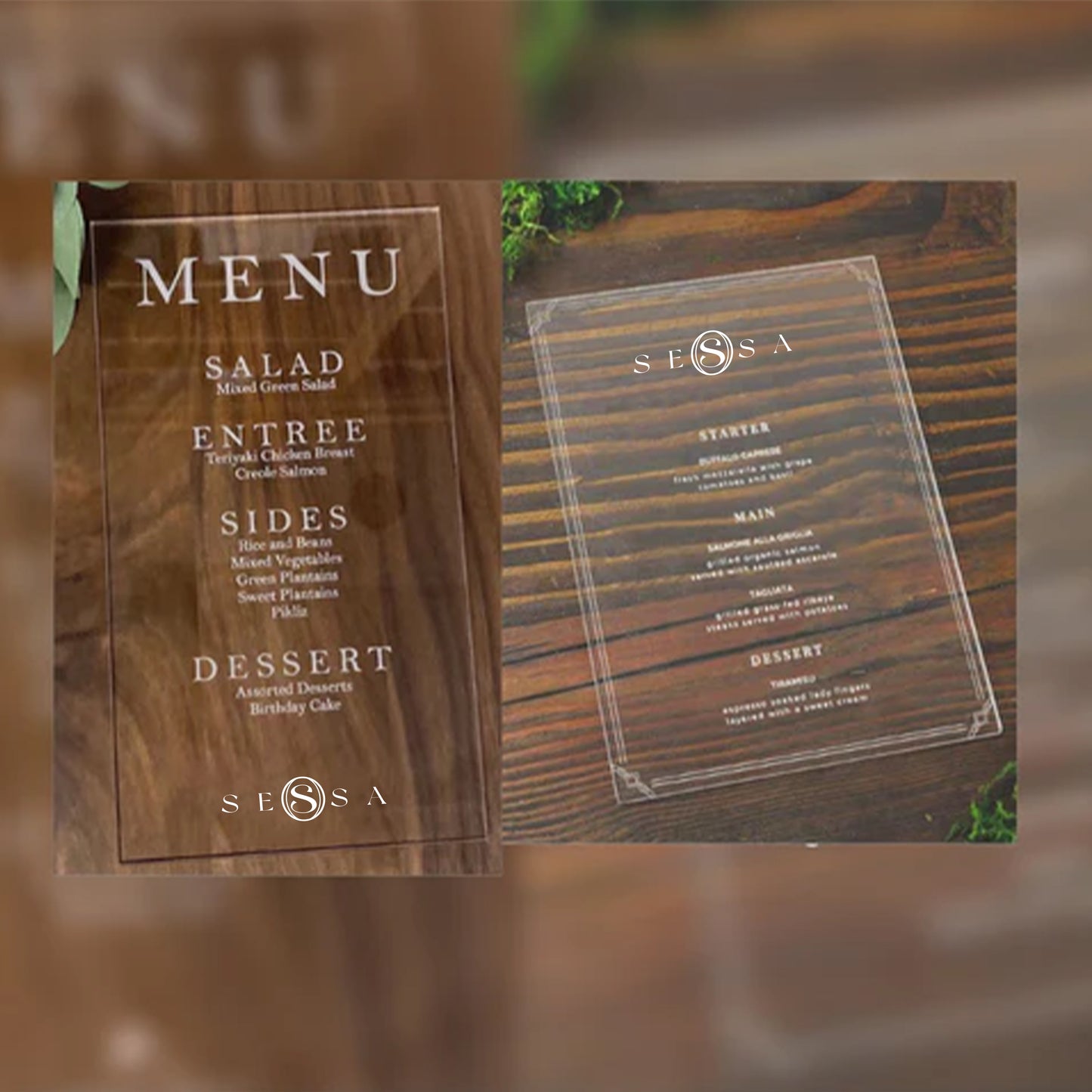 Acrylic Menu – Sleek & Durable Menu Display