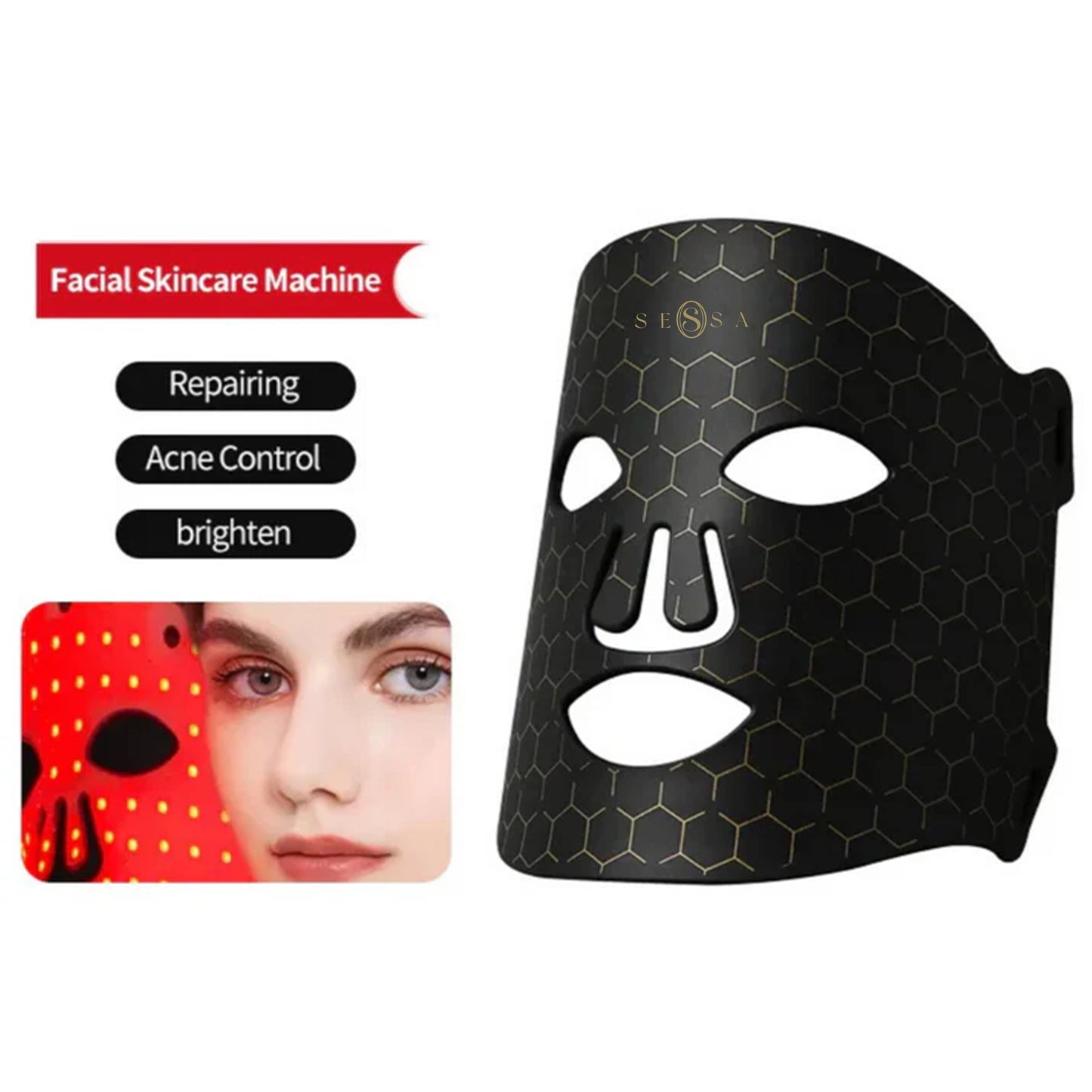Advanced Infrared LED Light Therapy Mask – Rejuvenating Skincare Treatment