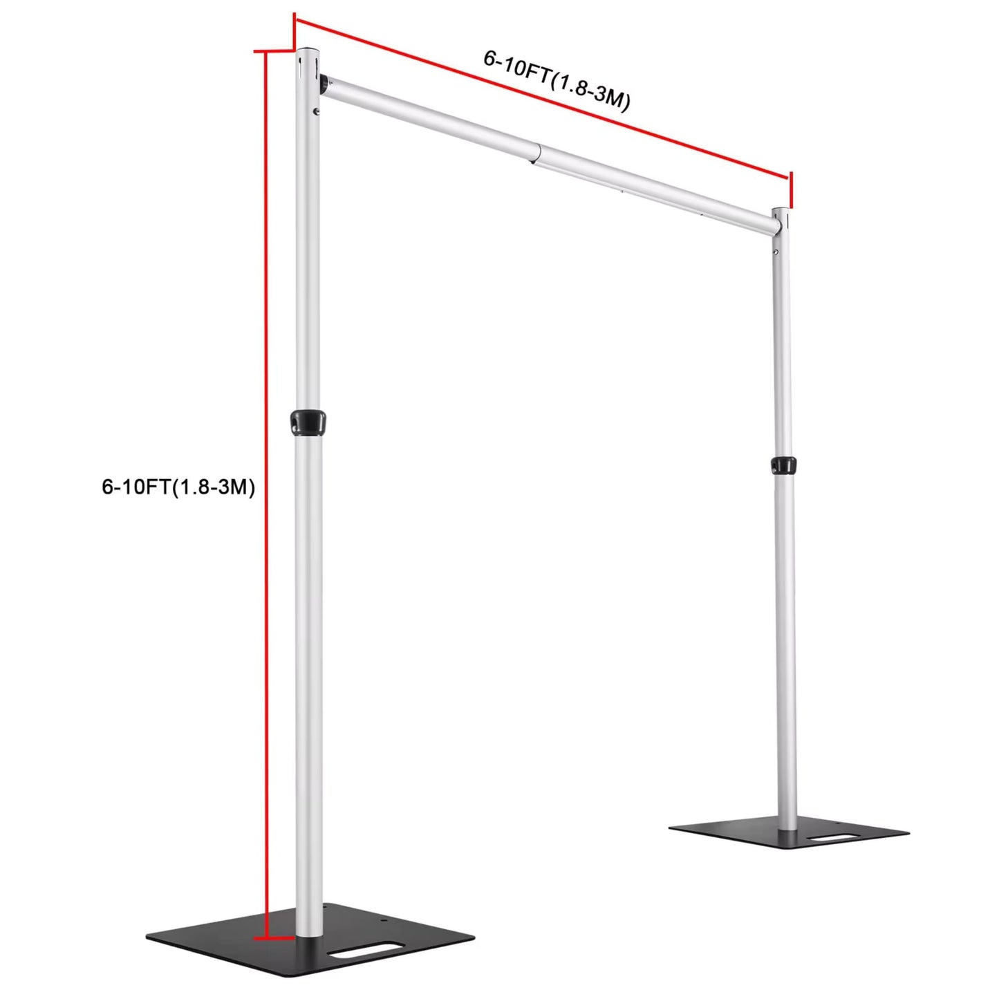 Adjustable Pipe and Drape Backdrop Stand