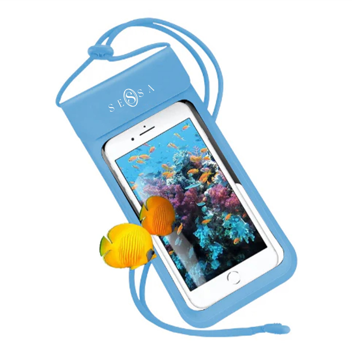 Waterproof Phone Case – Blue, Secure & Touch-Friendly
