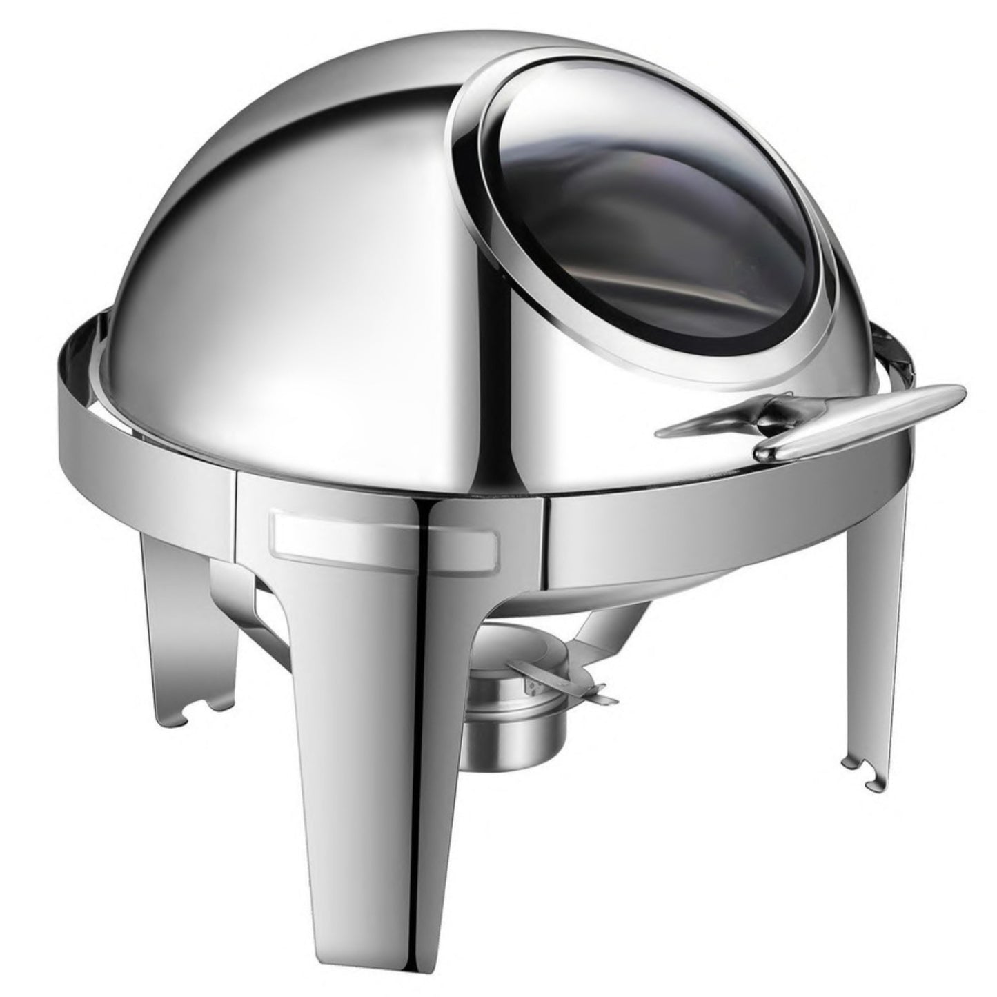 6L Electric Chafing Dish with Window – 201 Stainless Steel, 300W