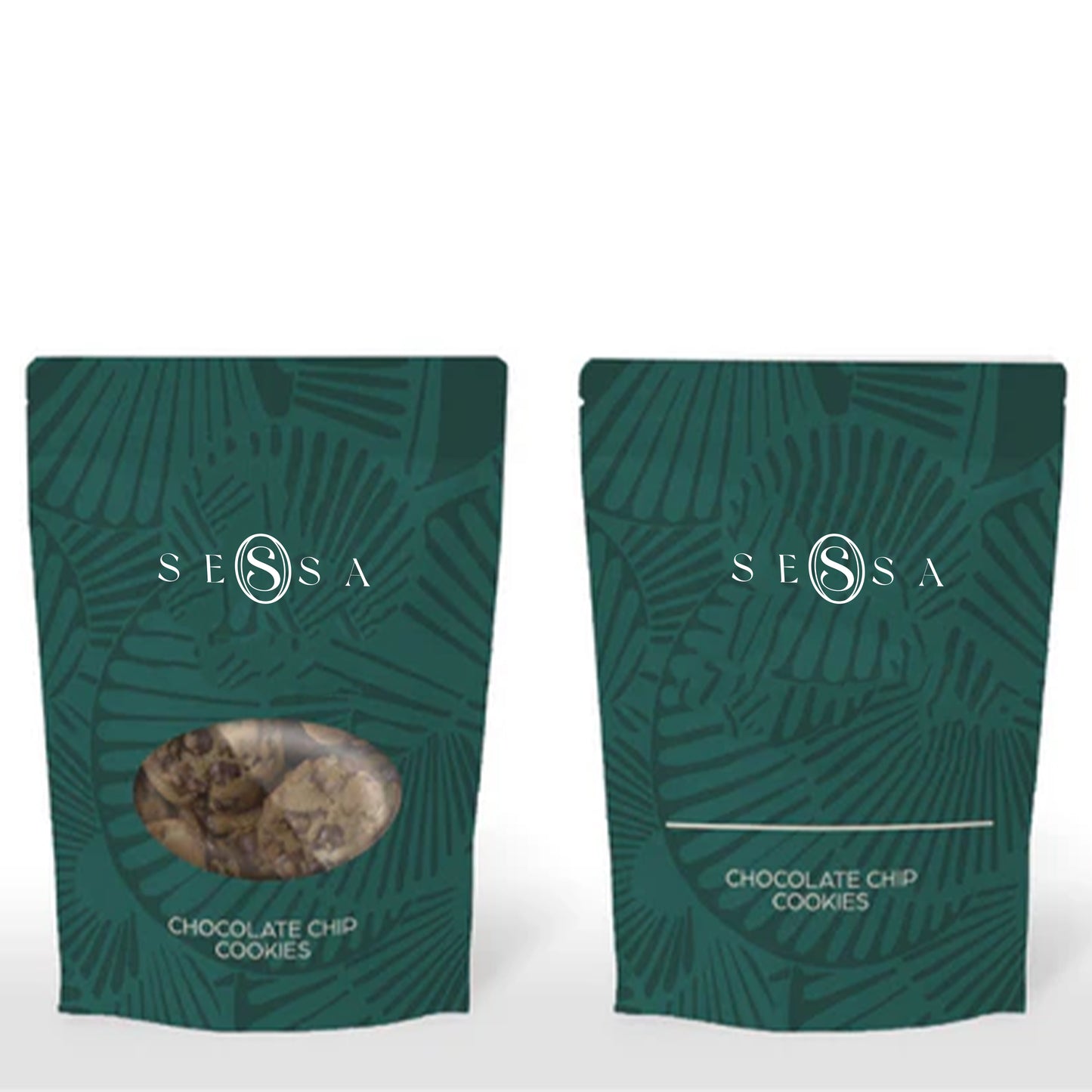 Chocolate Chip Cookie Bag - 9.6 x 4.5" (Perfect for Snacks & Treats)