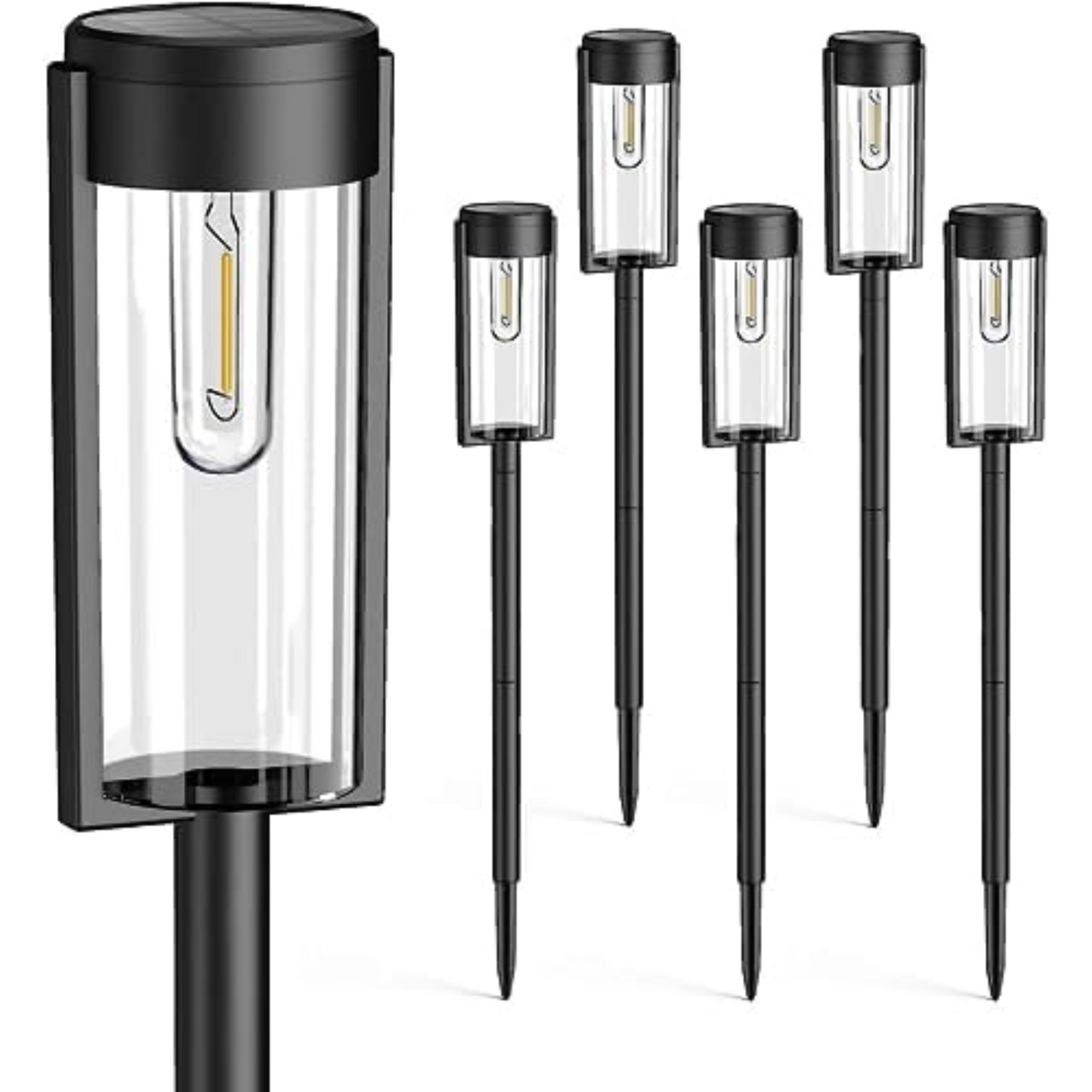 Outdoor Standing Solar LED Pathway Light – ABS Body with Rechargeable Battery