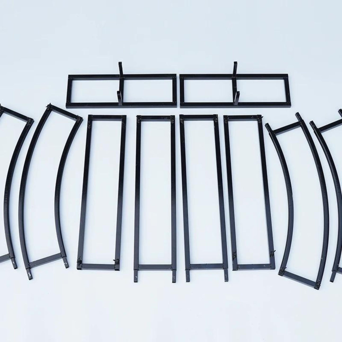 Black U-Shape Arch Flower Stand – Backdrop Frame for Floral Arrangements & Events