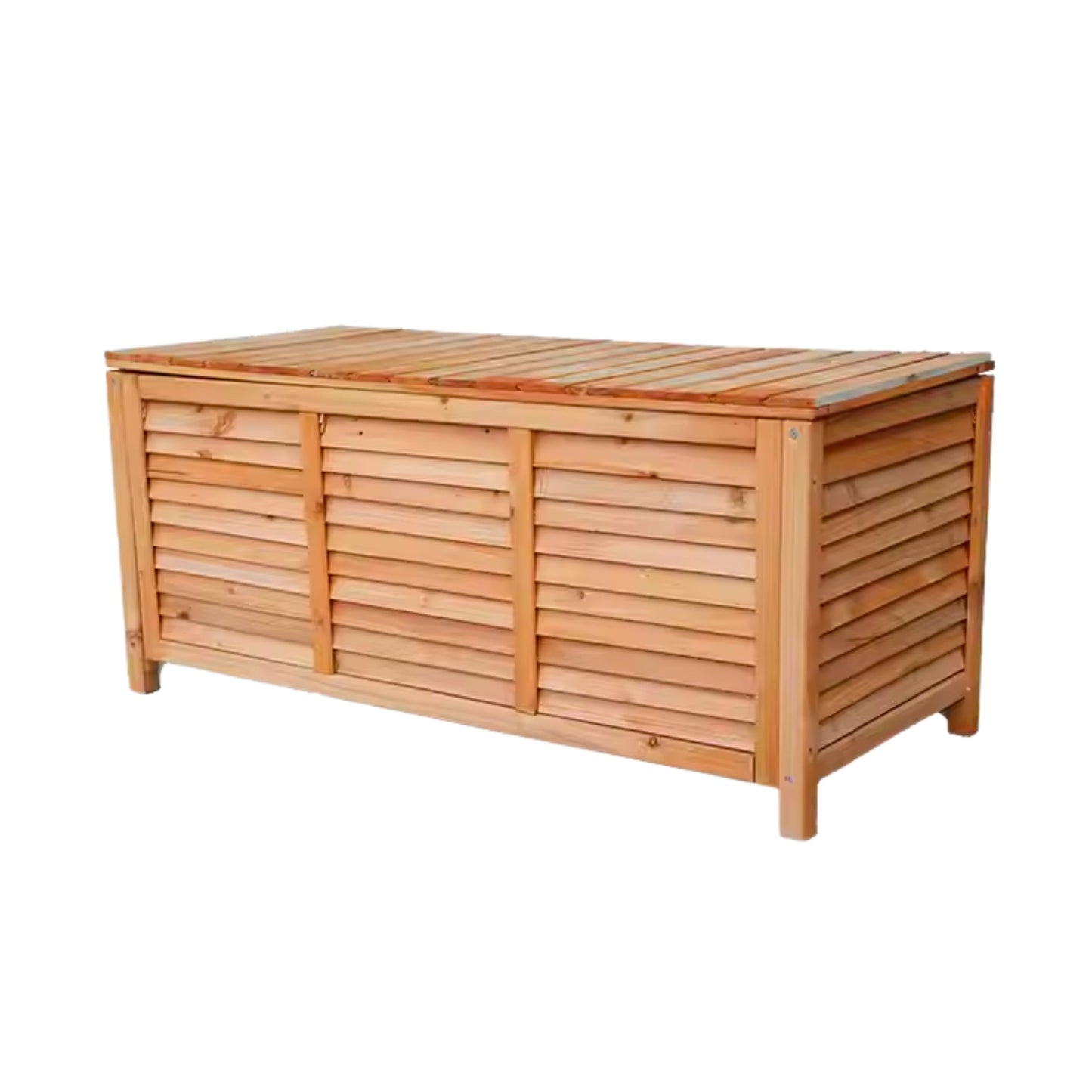 Wooden Pool Towel Storage Box – Solid Wood Outdoor Organizer