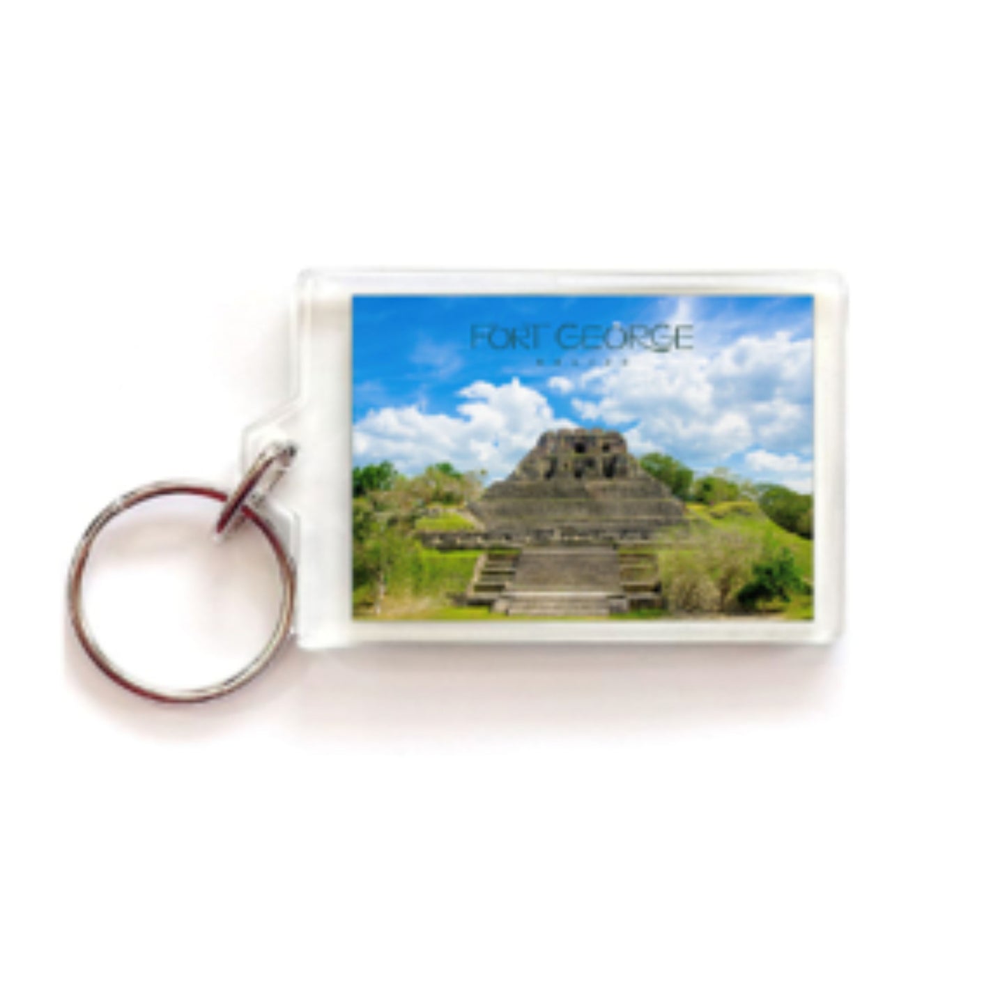 Scenic Belize Souvenir Keychain – Fort George Edition
