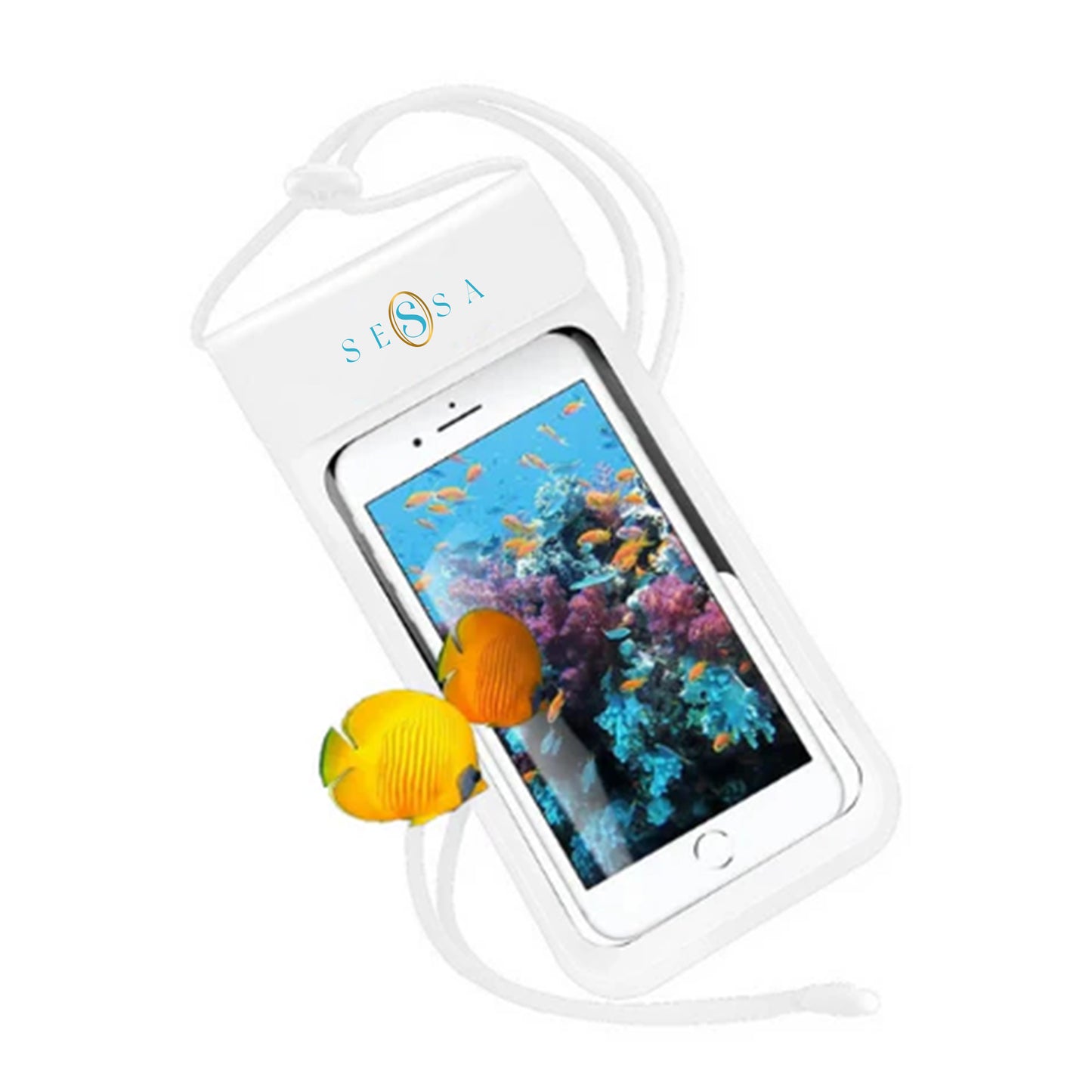 Waterproof Phone Case – White, Durable & Secure