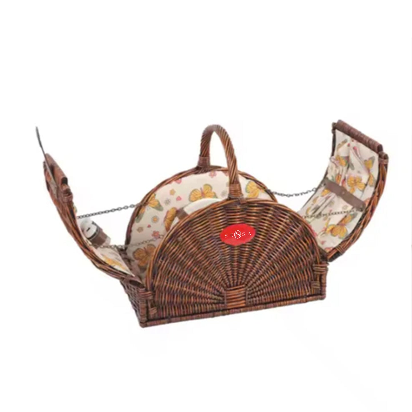 Full Willow Picnic Basket for Two – Elegant Handmade Hamper
