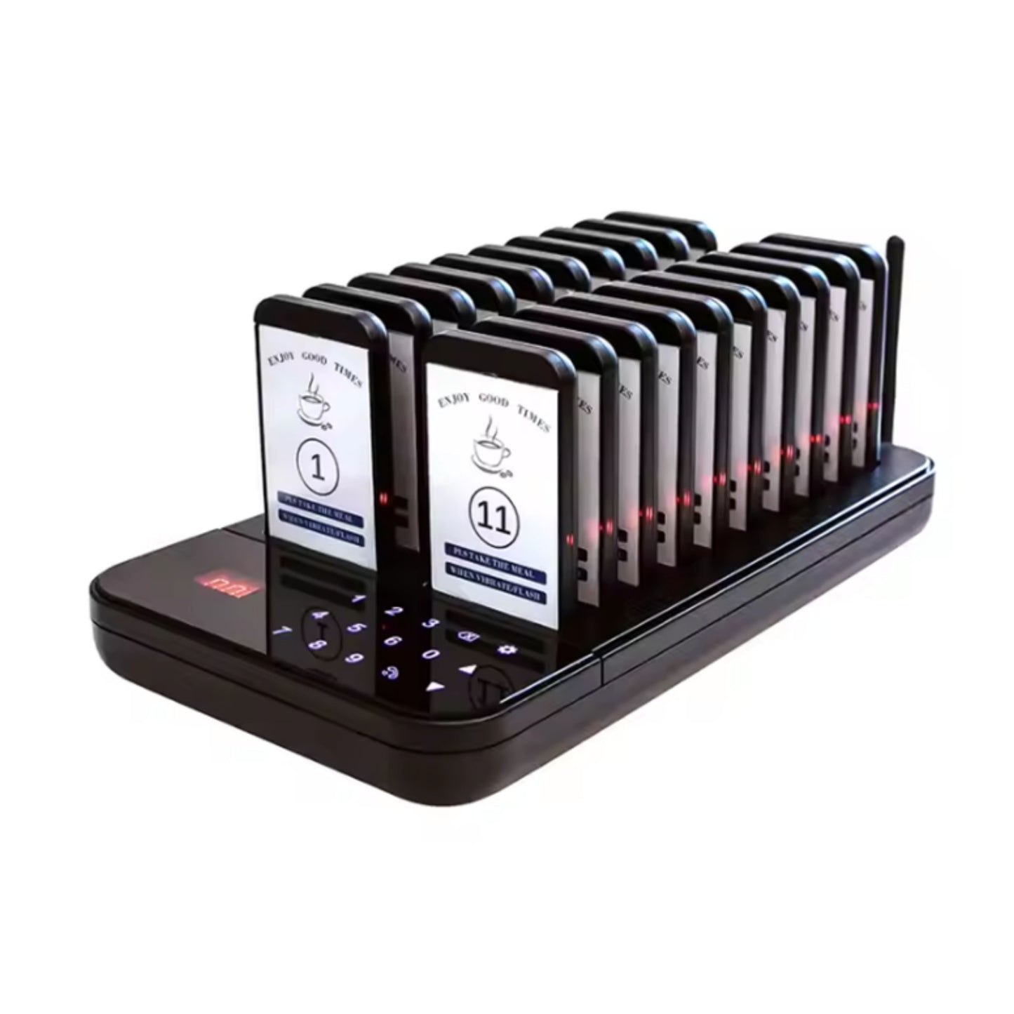 Wireless Paging System – 16 Pagers, 500m Range, Long Standby