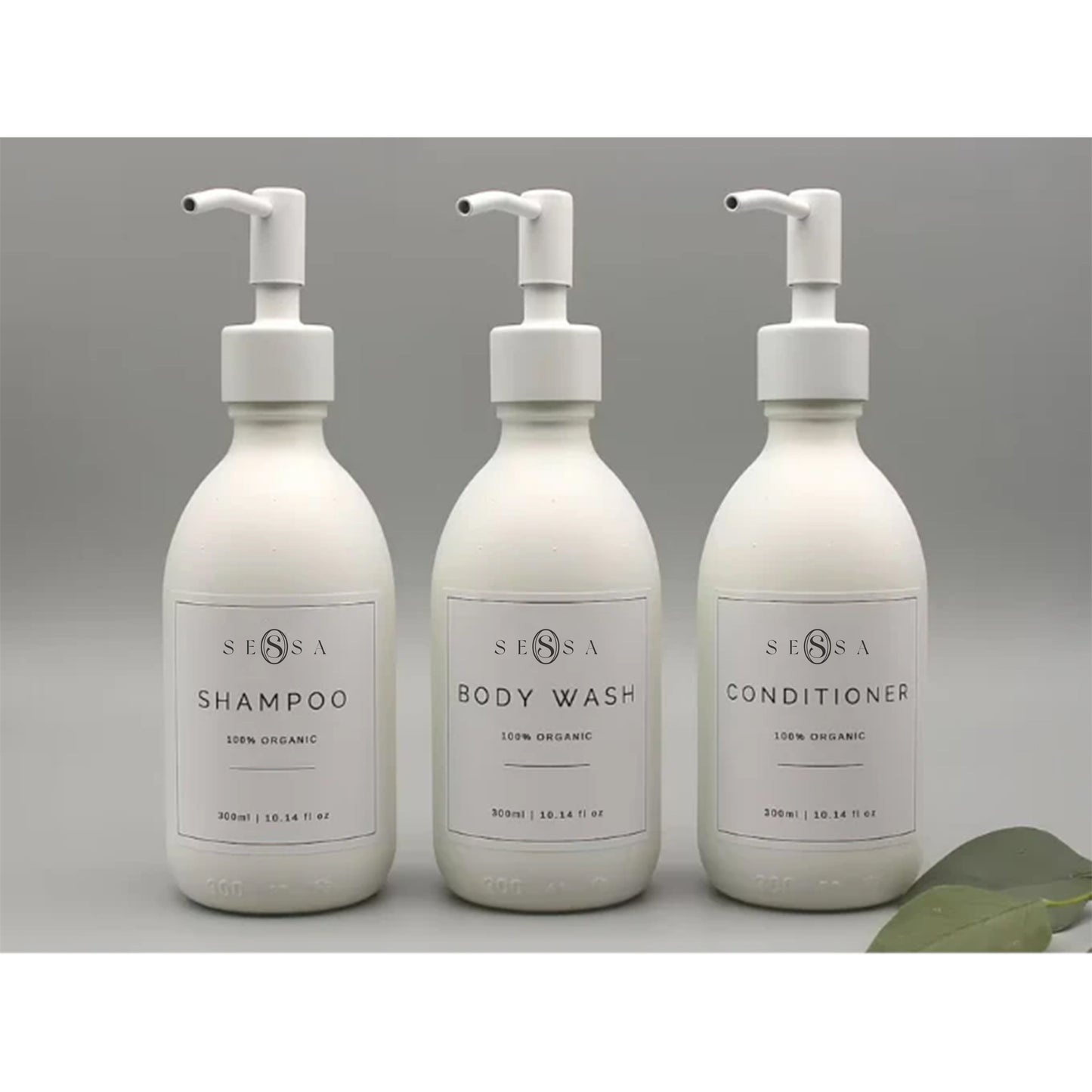 Luxury Refillable Dispensers for Shampoo, Conditioner & Body Wash