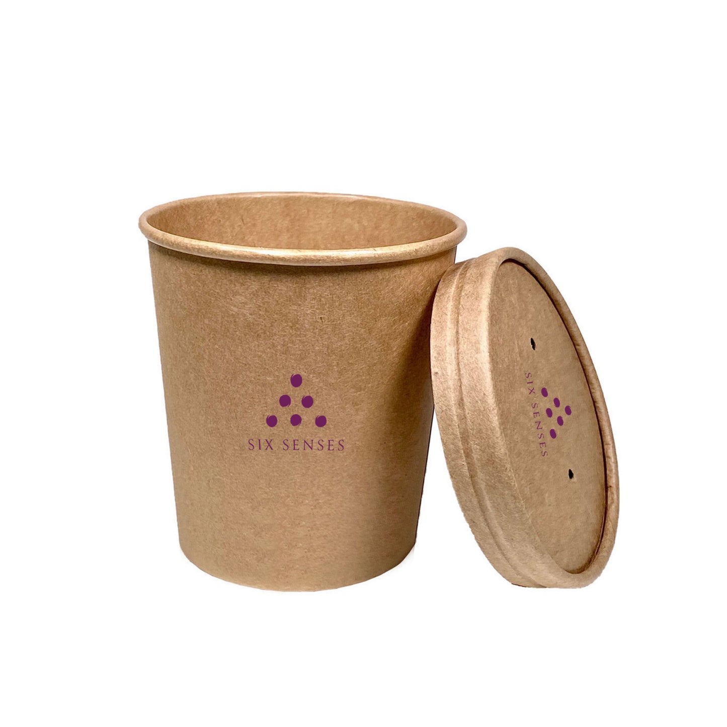 Kraft Paper Soup Box with Lid - 240ml, 360ml, 480ml