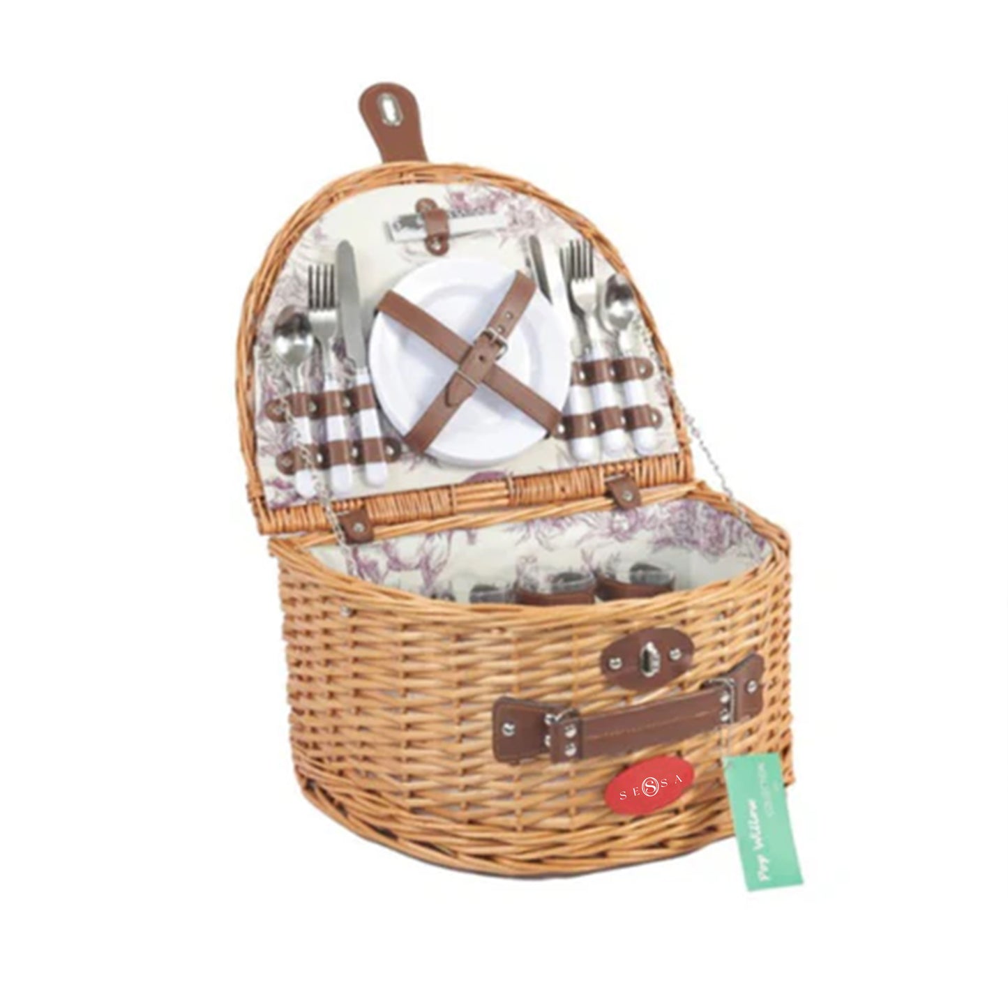 Willow Picnic Basket for Four – Elegant Handcrafted Hamper