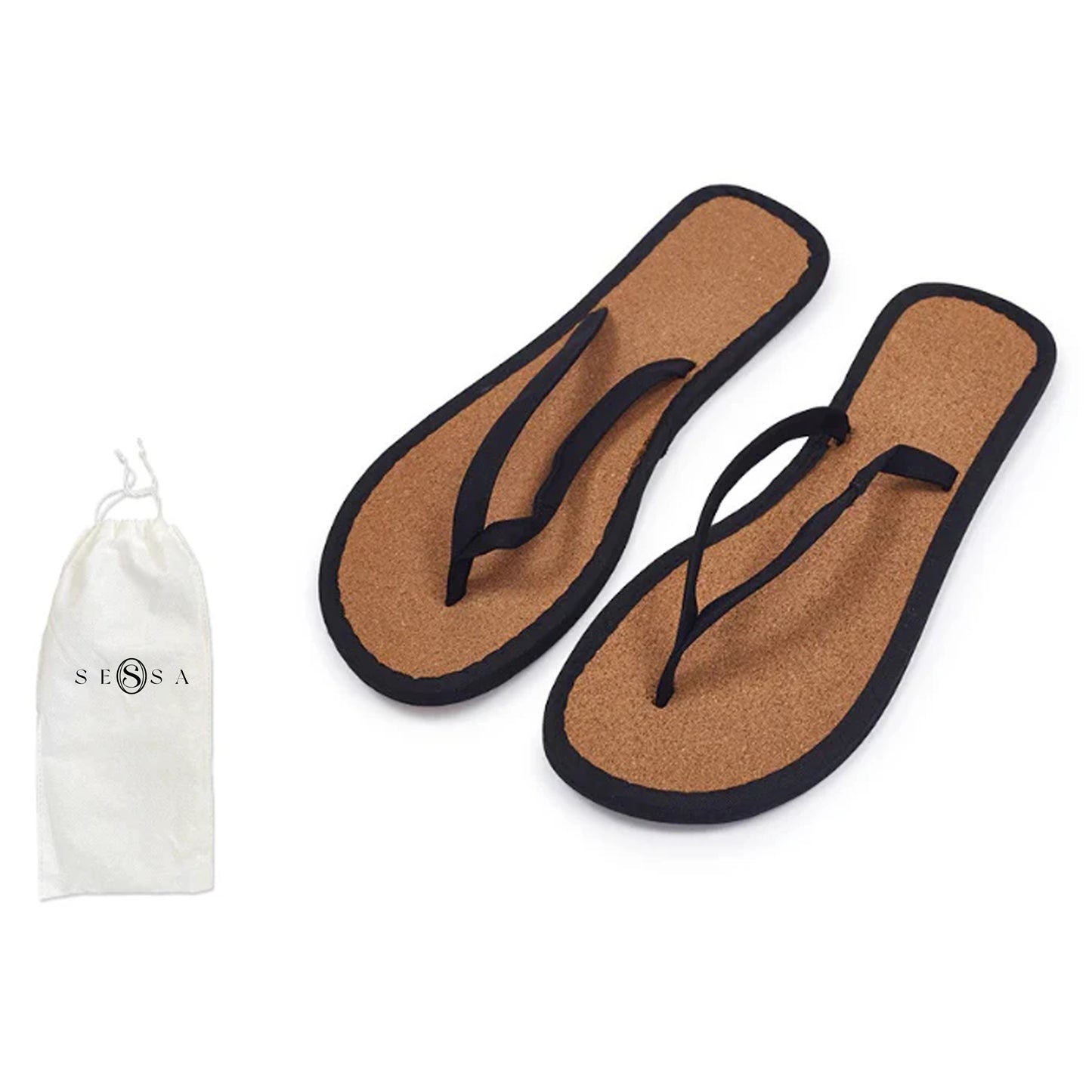 Slim Bamboo Thong Slippers – Eco-Friendly & Lightweight