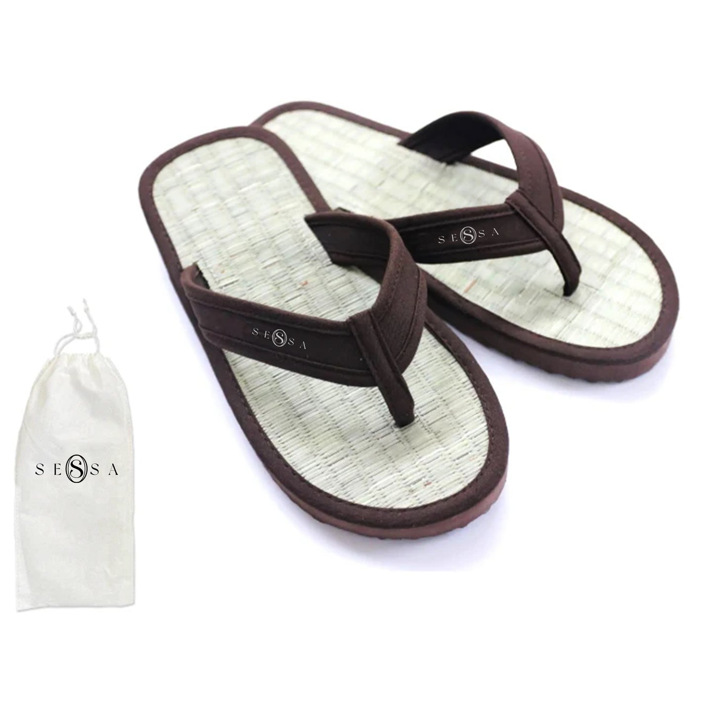 Bamboo Thong Slippers with Bag – Eco-Friendly & Disposable Hotel Slippers