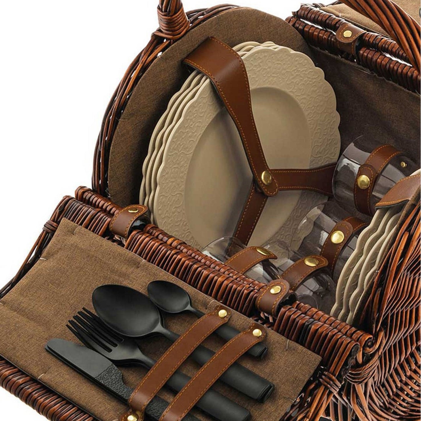 Handwoven Full Willow Picnic Basket – Durable & Elegant