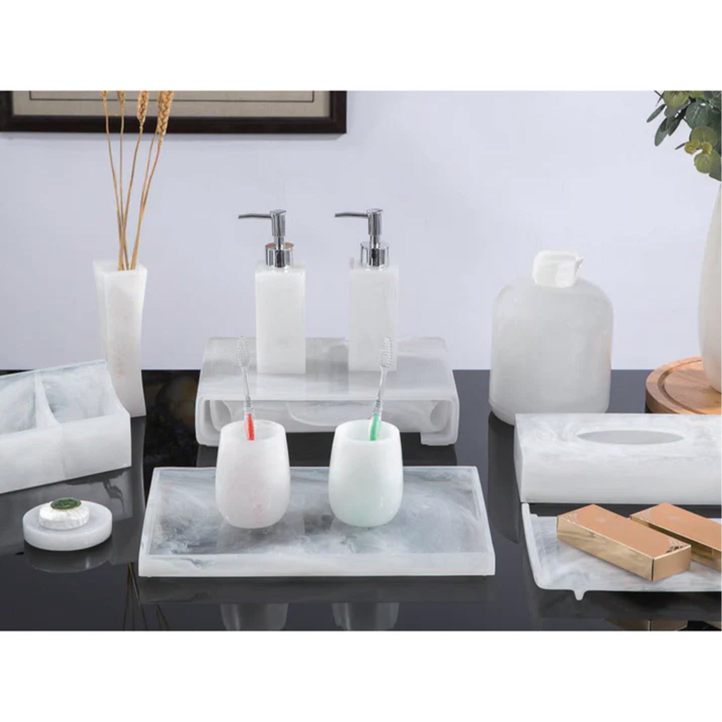 YTX-2035 Countertop Toiletry Dispenser – Modern & Refillable