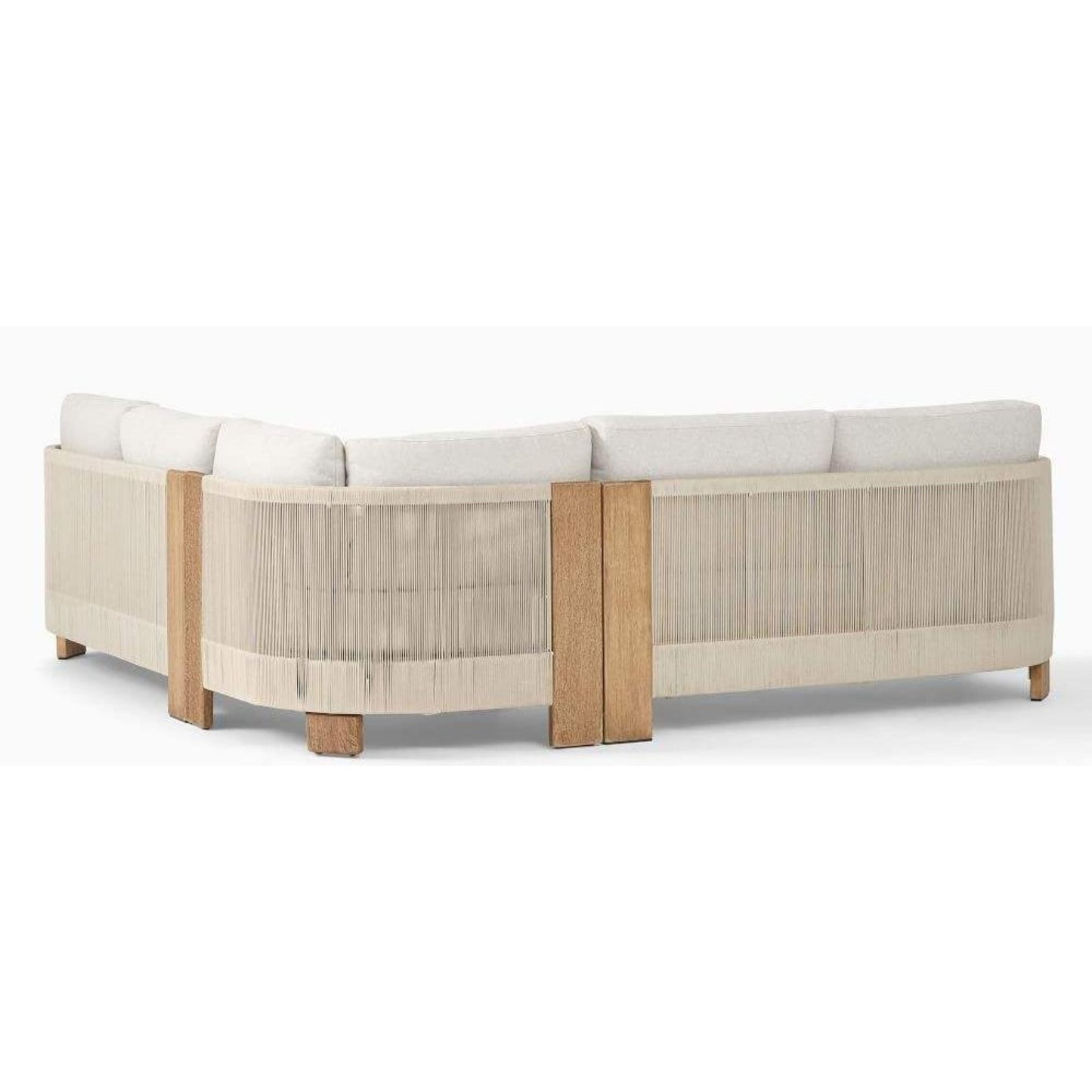 Modular Teak Wood Patio Outdoor Sofa Set