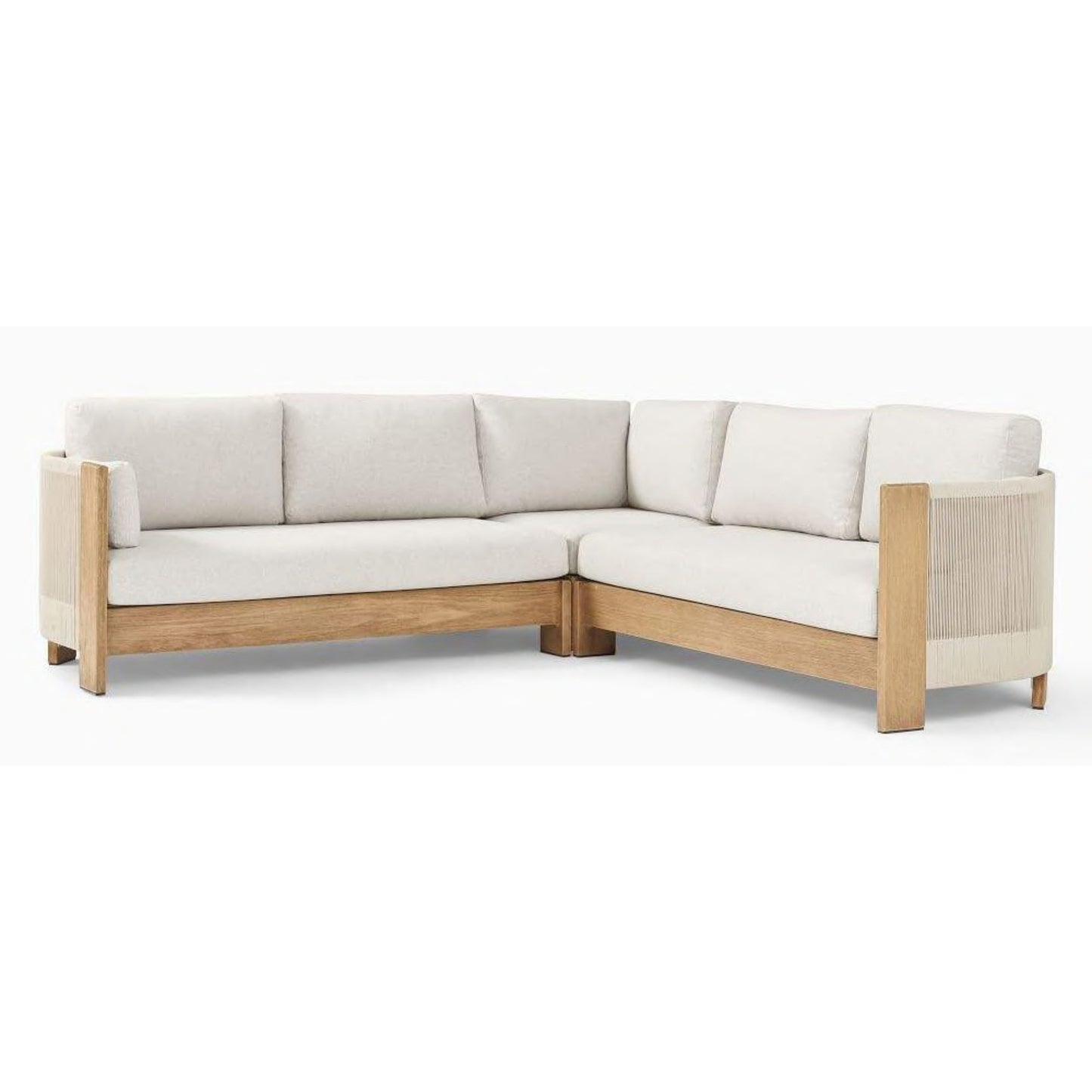 Modular Teak Wood Patio Outdoor Sofa Set