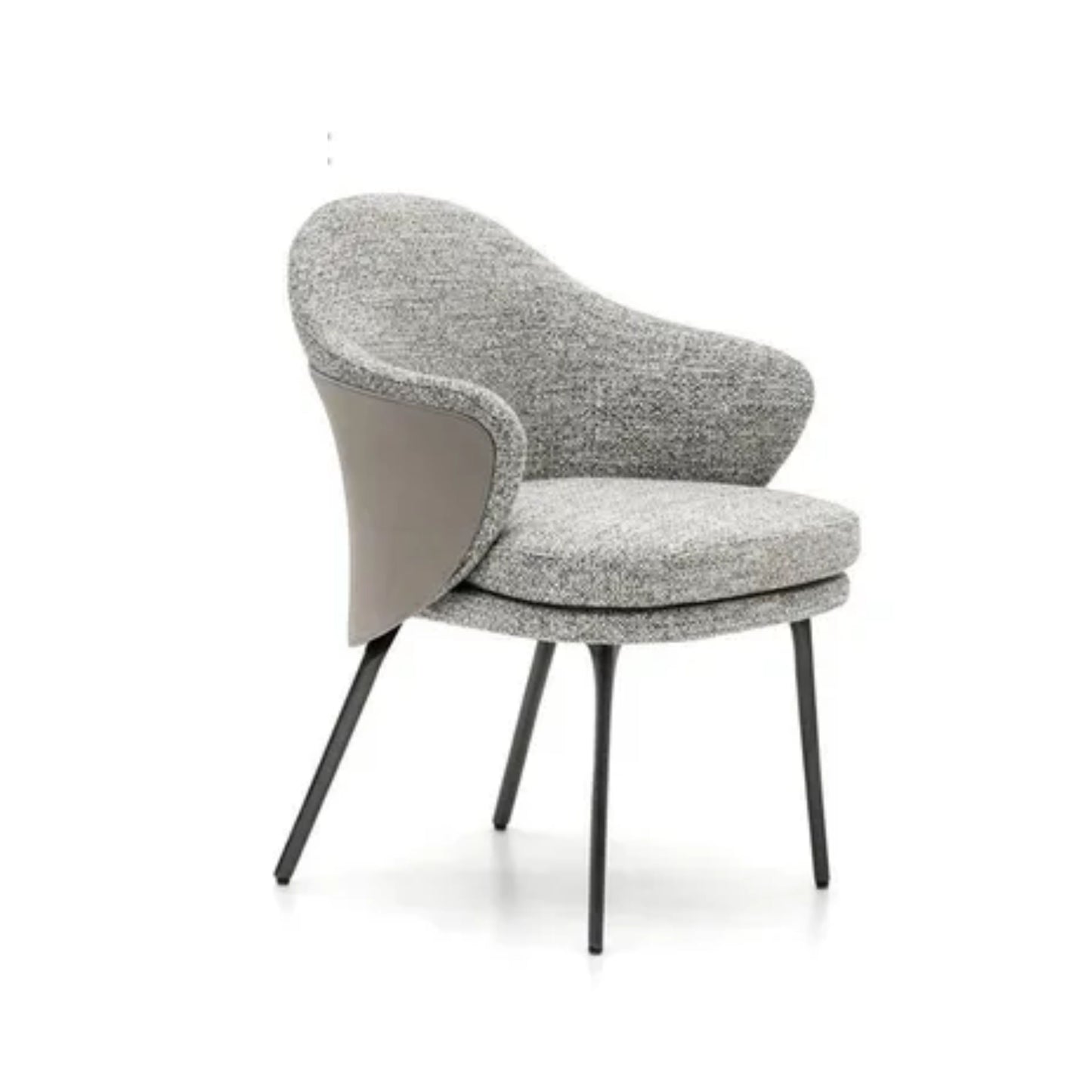 Modern Linen Event Chair with Metal Frame & High-Resilience Sponge