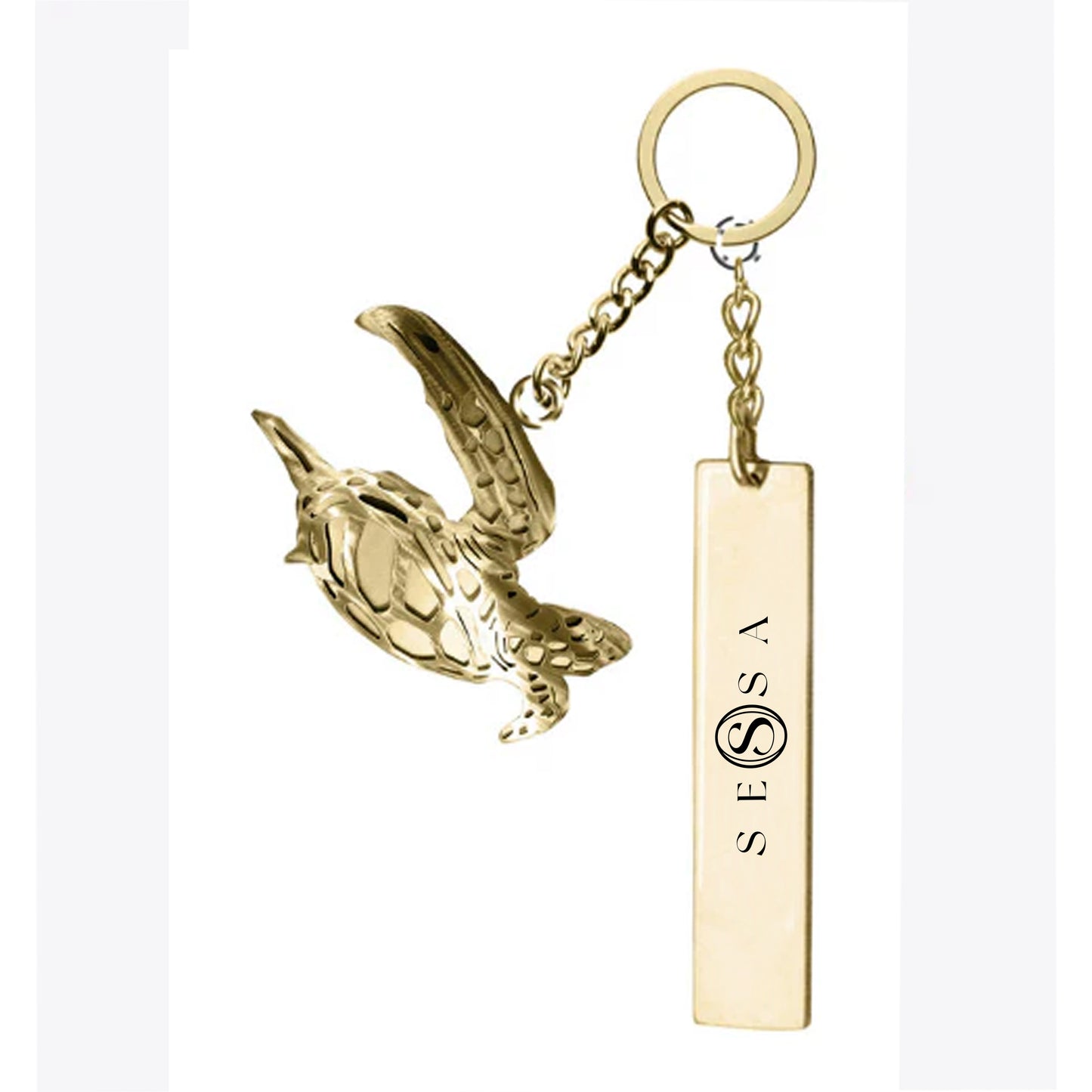 Gold Turtle Keychain – Elegant & Stylish Accessory