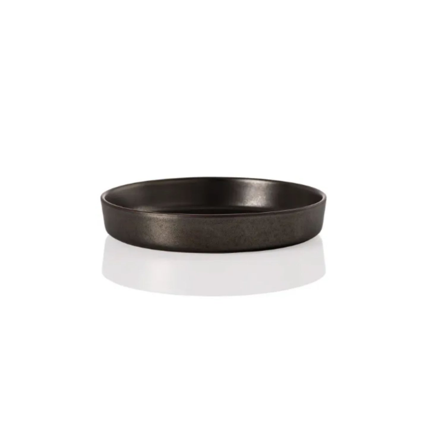 Stoneware tapas dish in deep iron tone – Joyn Iron