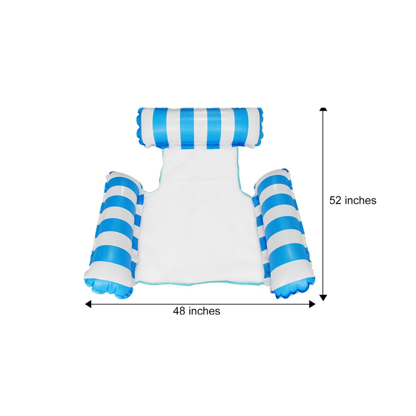 Pool Float – Single Floating Lounge Chair with 3 Pillows (DC-SGDC)