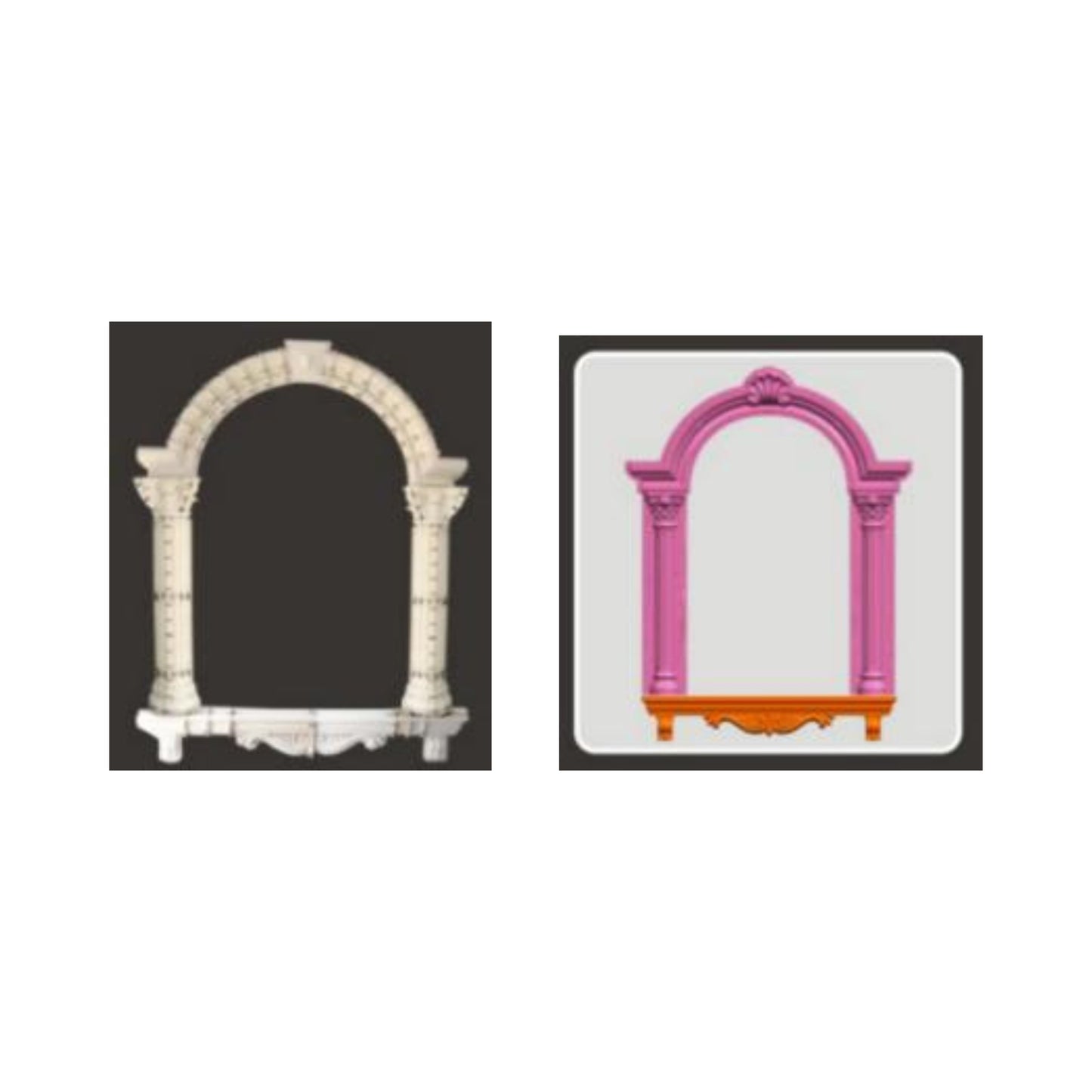 Window Mold – Wide Arched Window Set (No. 6)