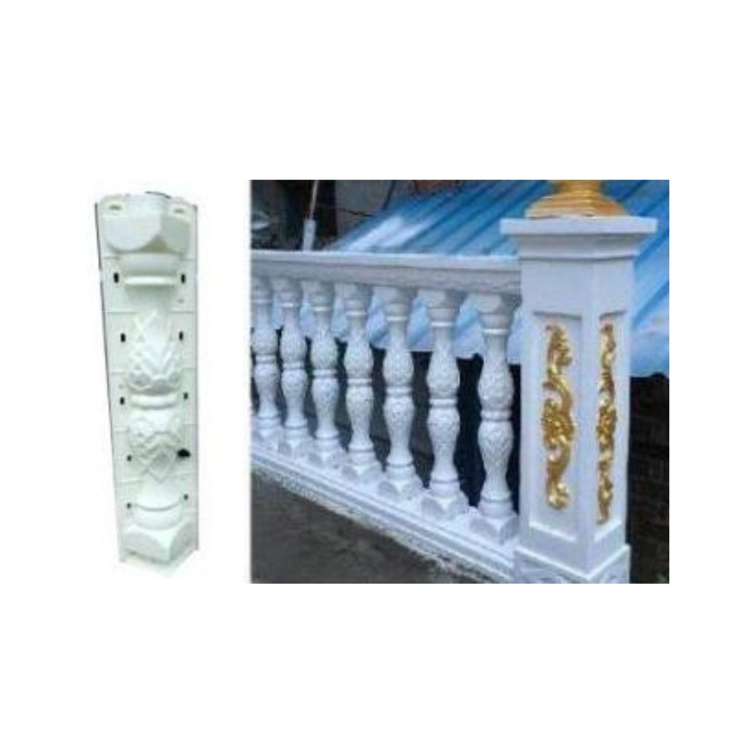 Precast Baluster Mold – Dual Height Design (B-5)