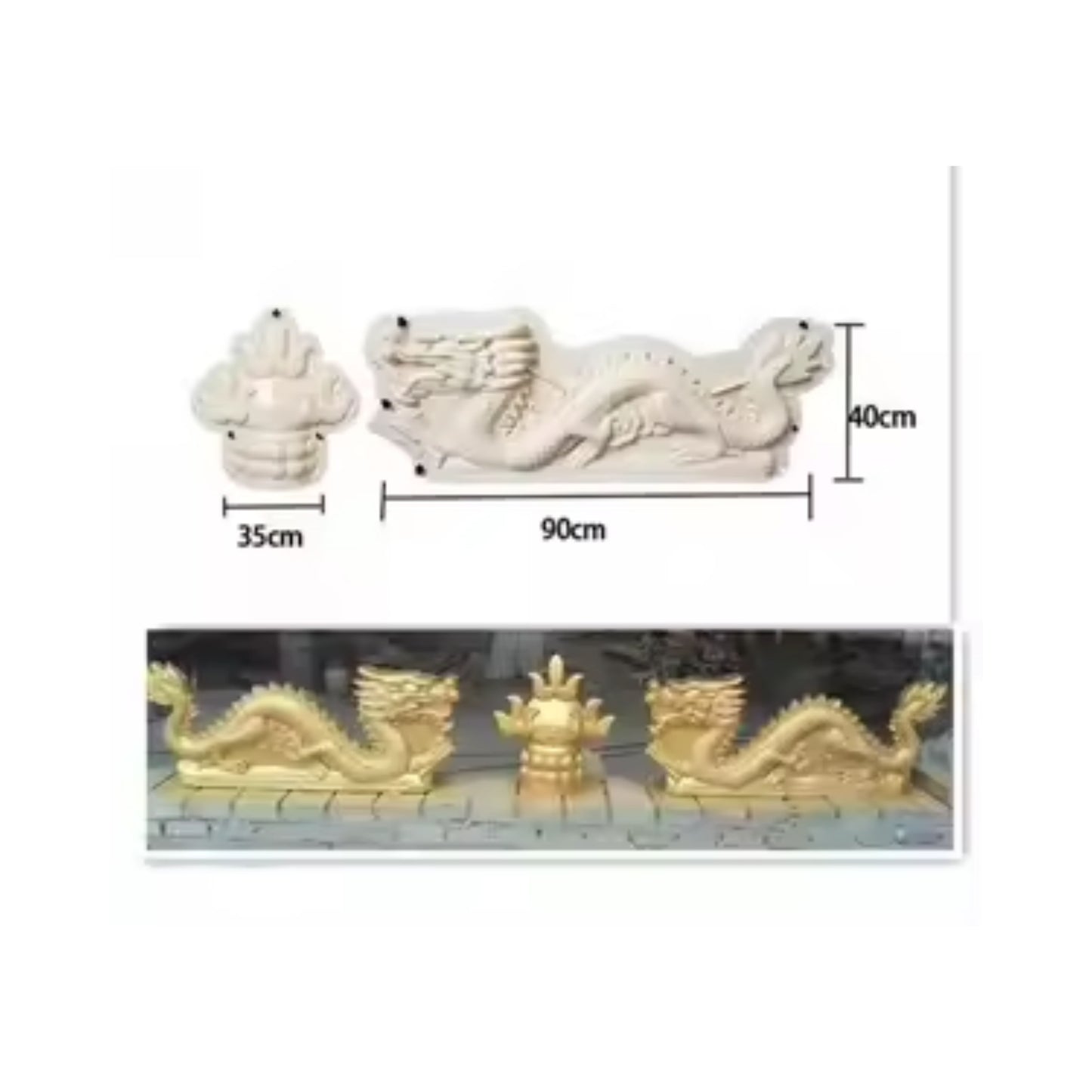 Precast Animal Mold – Large Horizontal Animal Design (A-17)