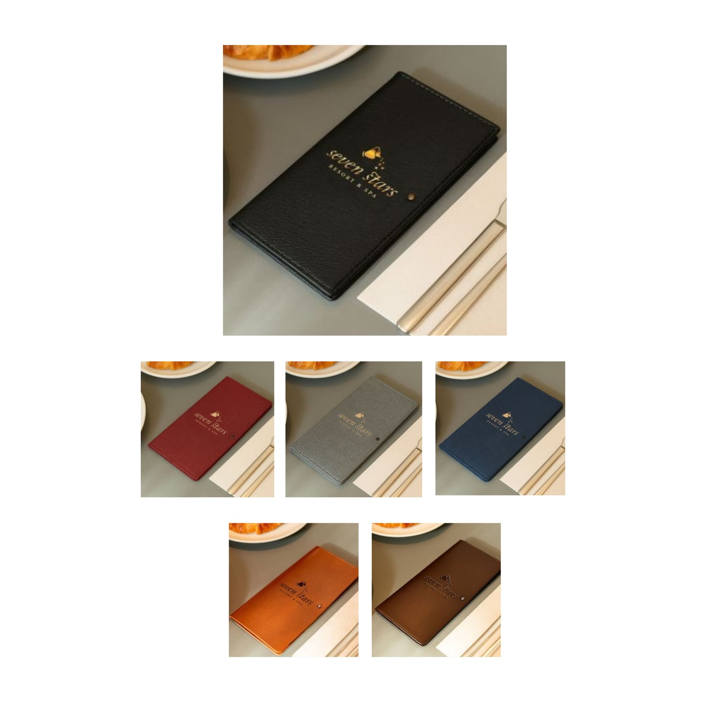Elegant PU Leather Menu Cover