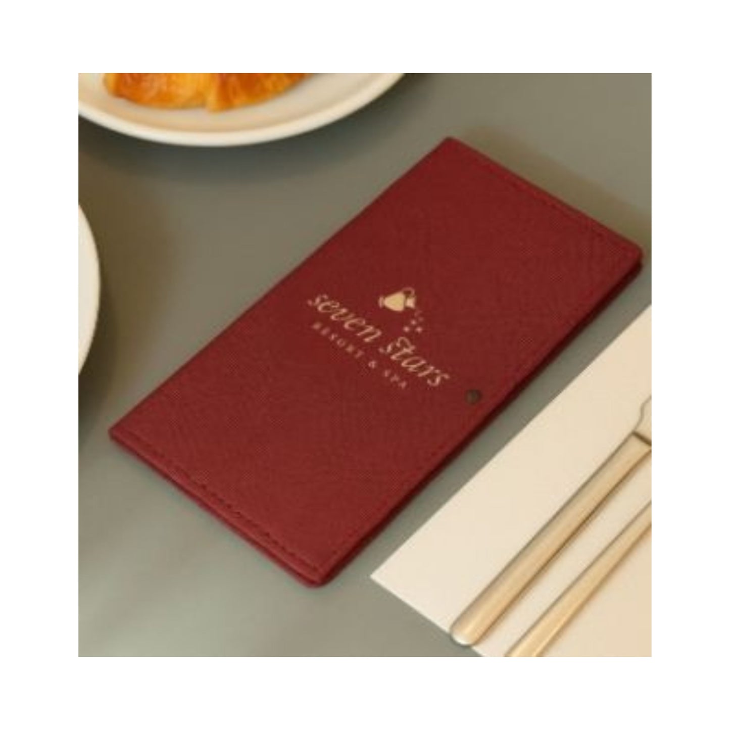 Elegant PU Leather Menu Cover