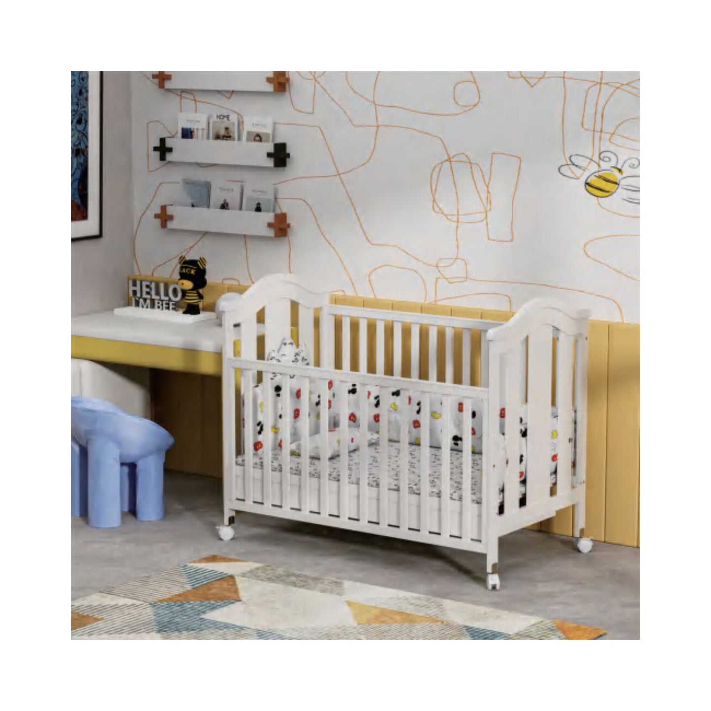Adjustable Baby Crib – Model WBB618