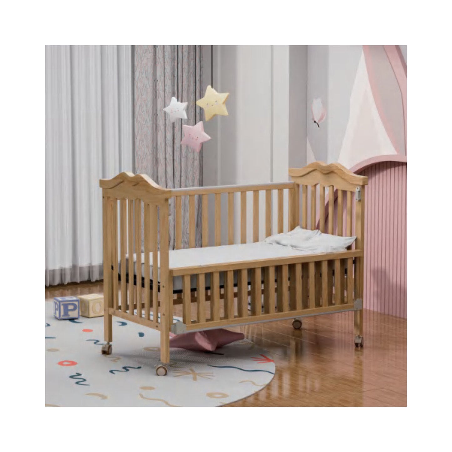 Adjustable Baby Crib – Model WBB1201