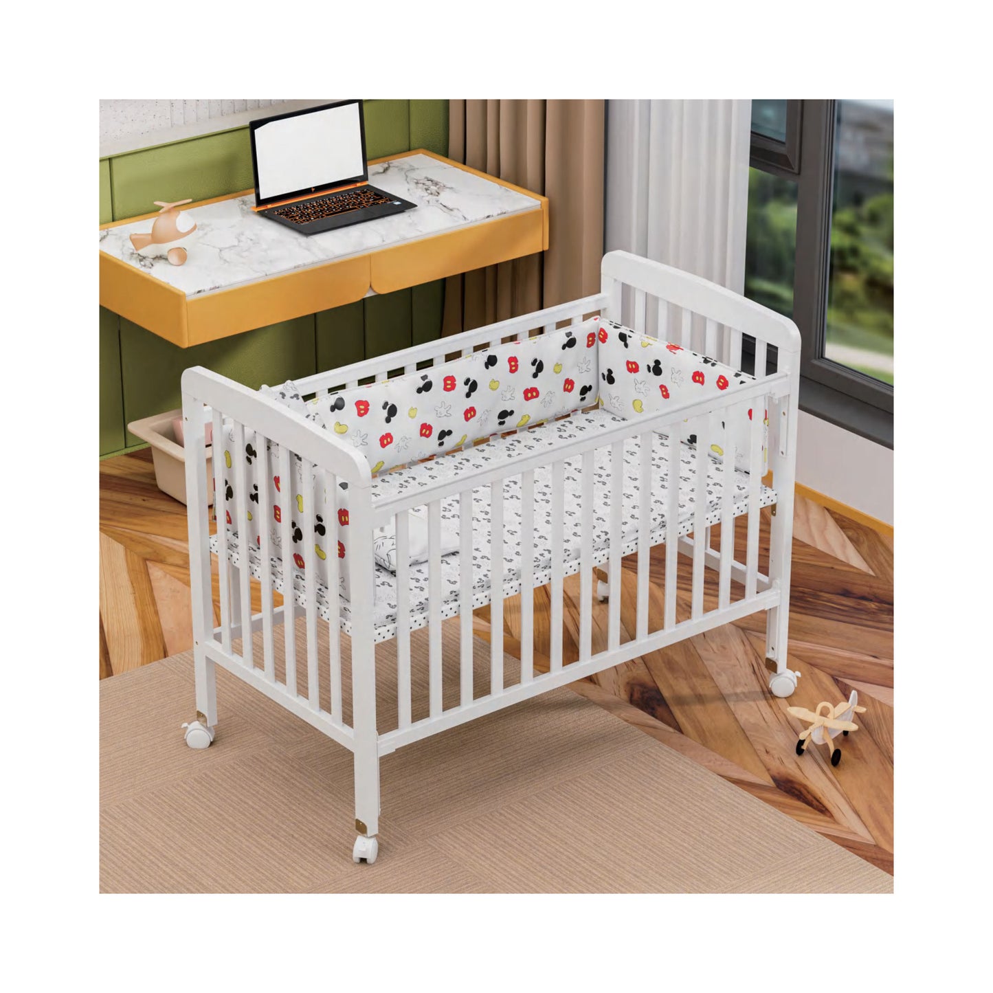 Multi-Functional Baby Crib with Inner Cradle – Model CFM011