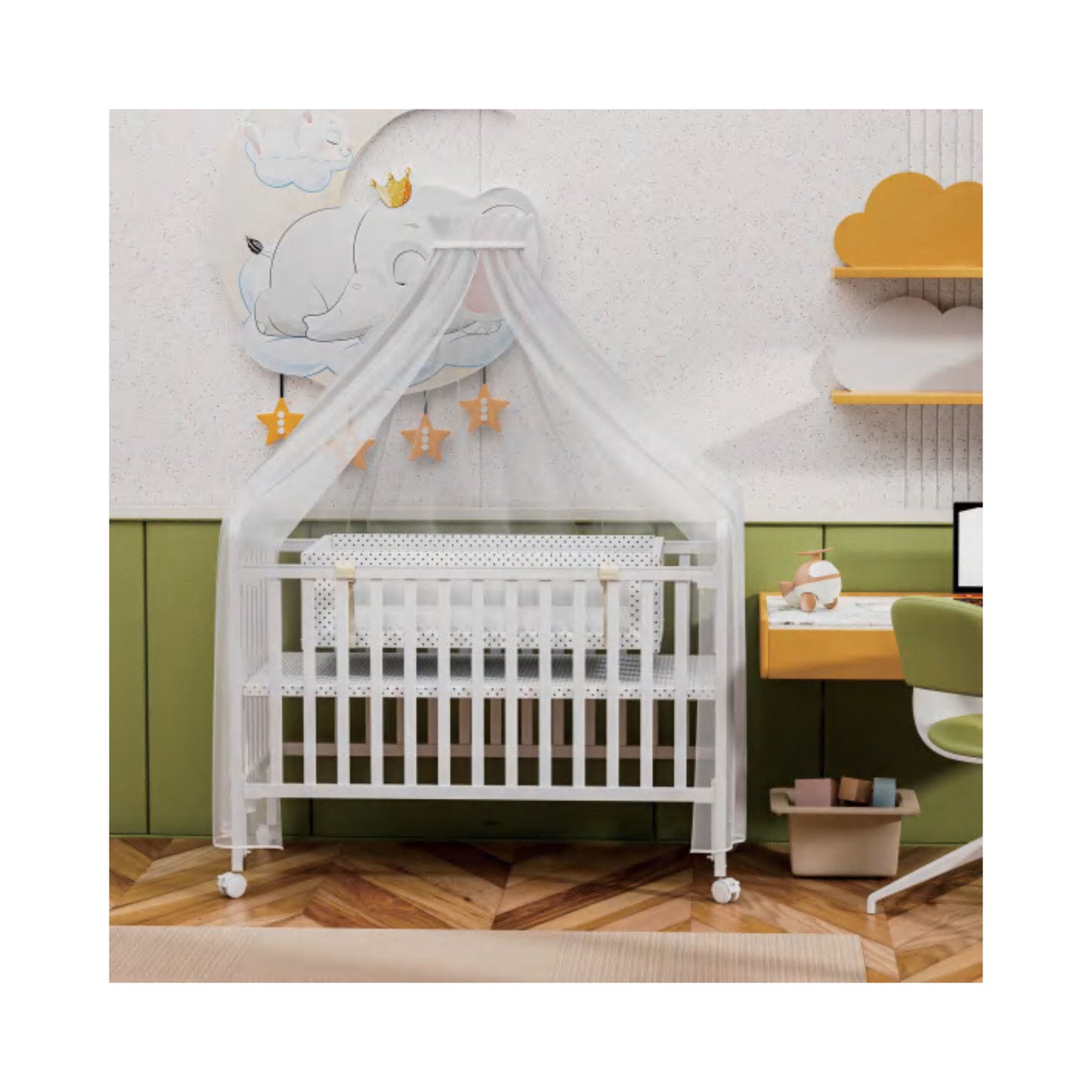 Multi-Functional Baby Crib with Inner Cradle – Model CFM011