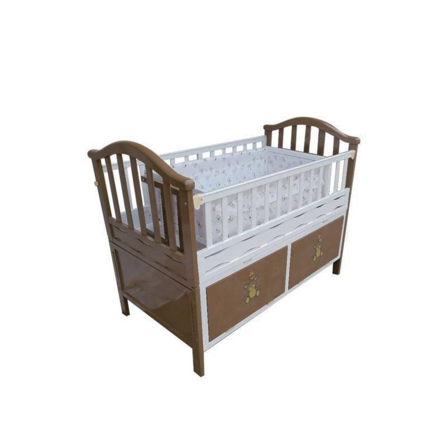 Convertible Baby Crib with Desk and Storage – Model WBB888