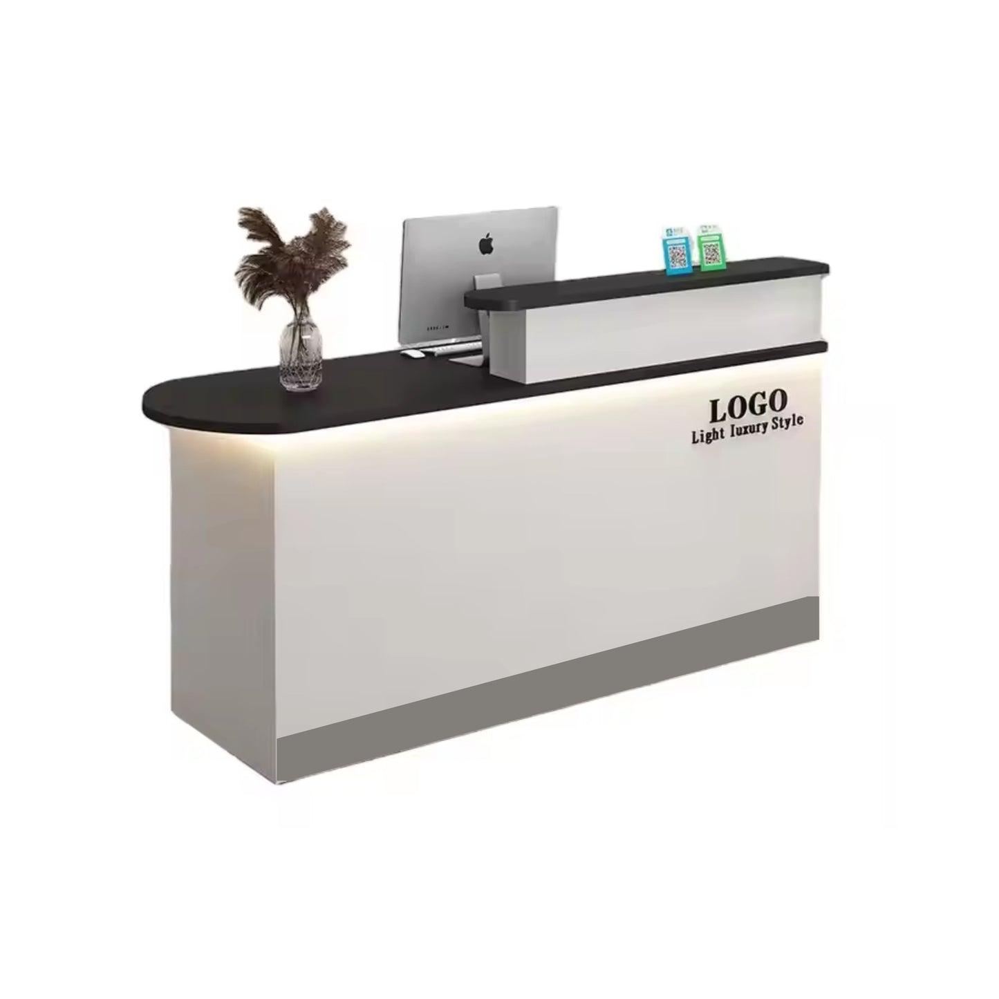 Compact Depth Cashier Stand – MDF with Frame Structure