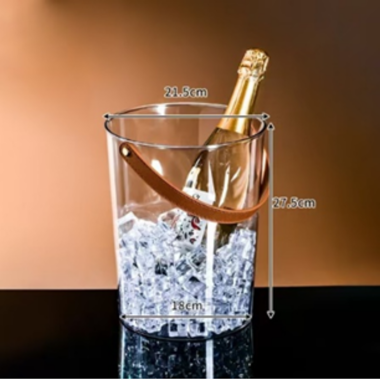 Engraved Acrylic Wine Bucket – 27.5cm Height