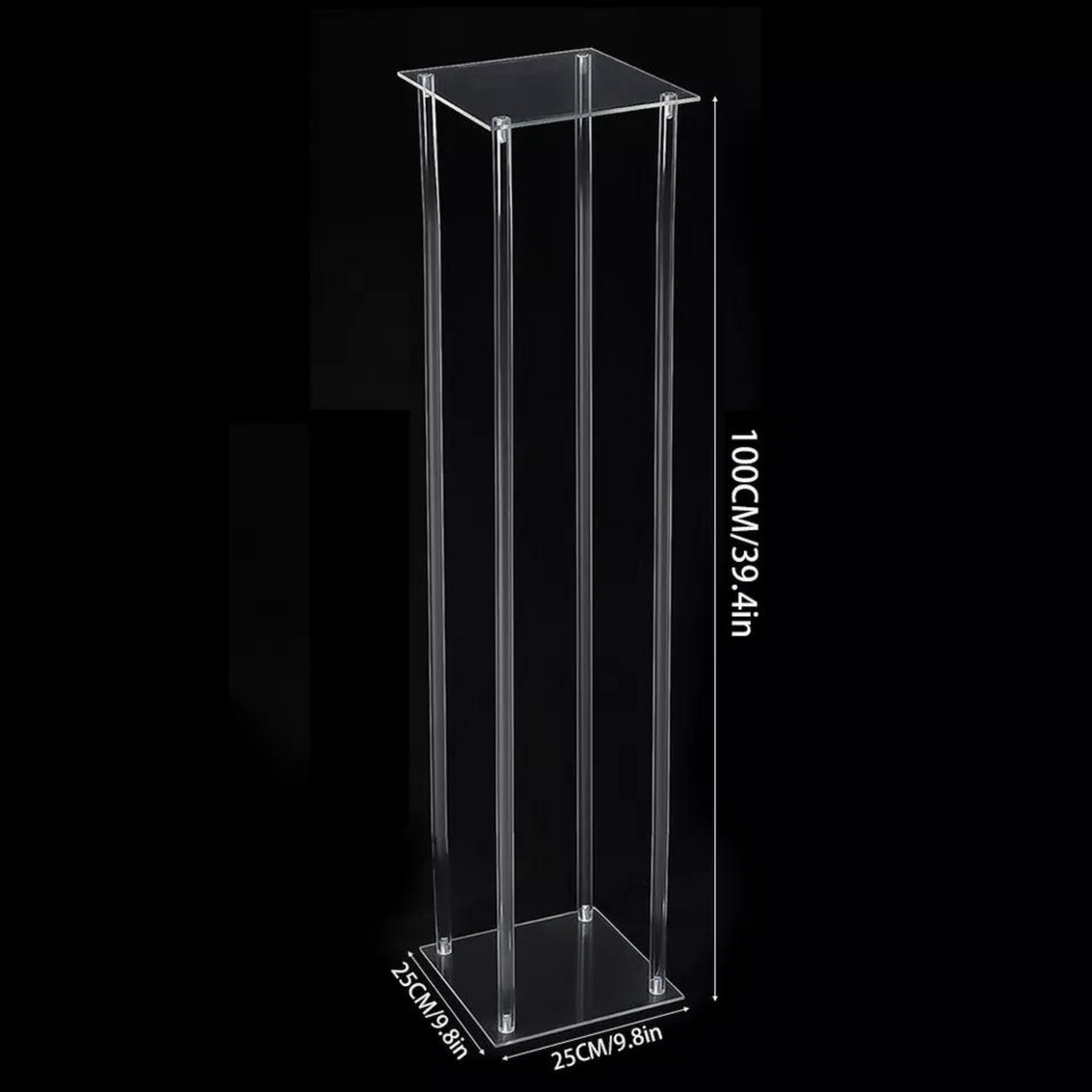 Clear Acrylic Wedding Aisle Flower Stand