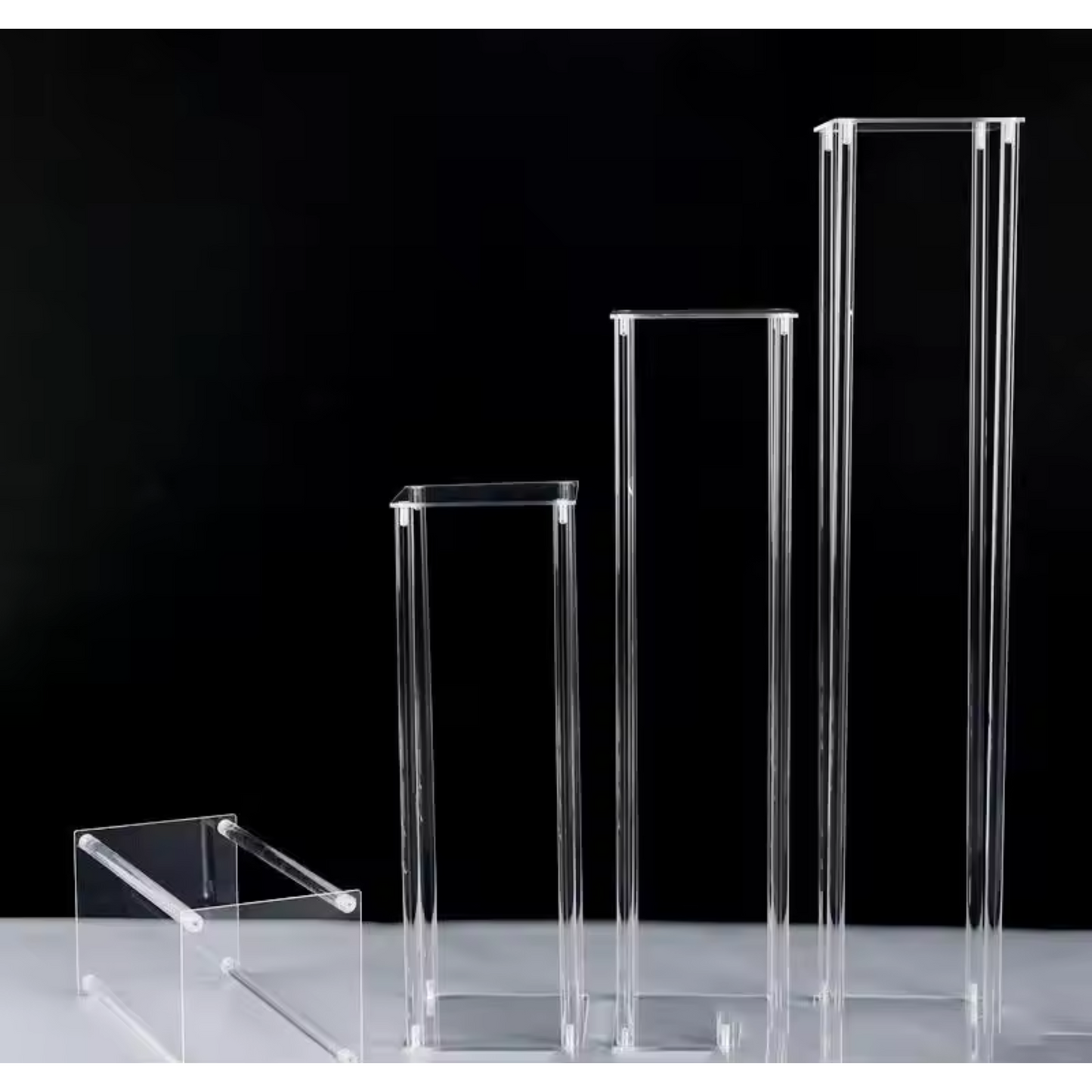 Clear Acrylic Wedding Aisle Flower Stand