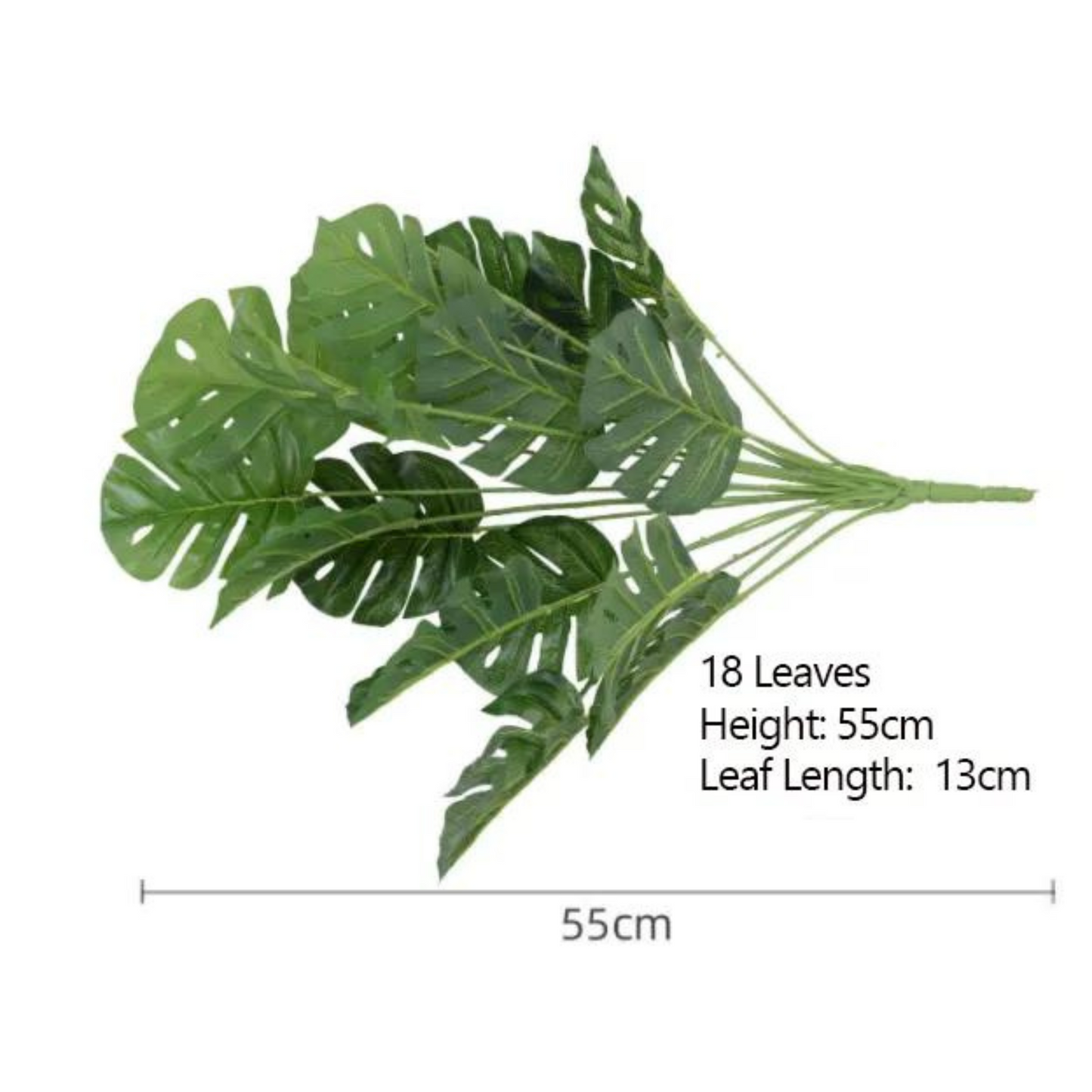 Artificial Monstera Plant in Green – 55cm