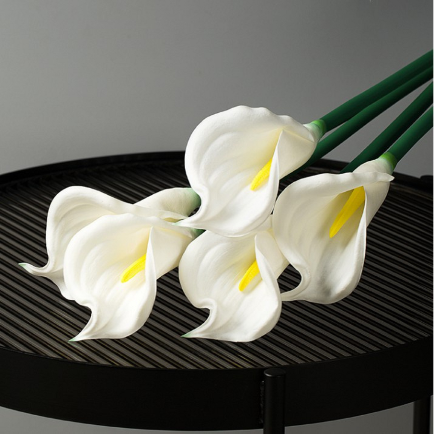 Artificial Calla Lily Flowers in White and Blue