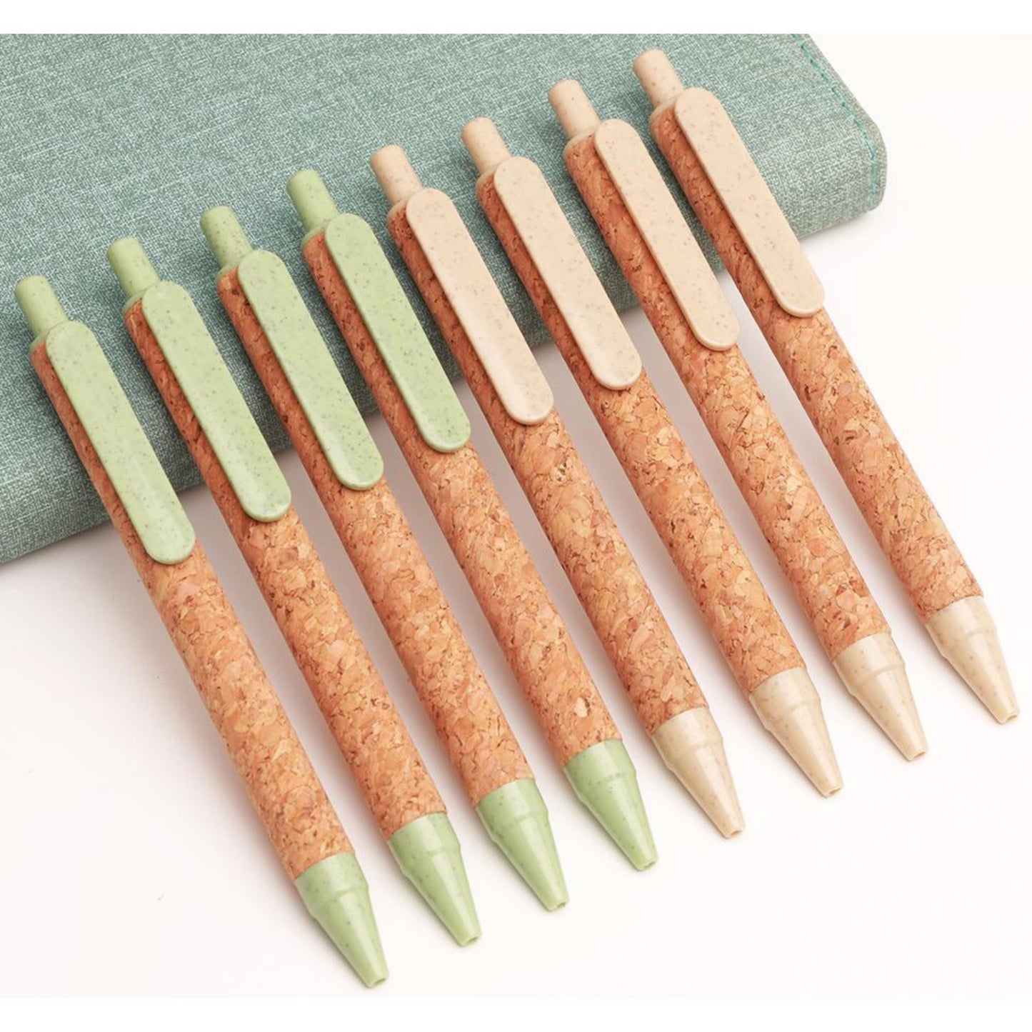Natural Cork Grip Eco Ballpoint Pen Set for Branding