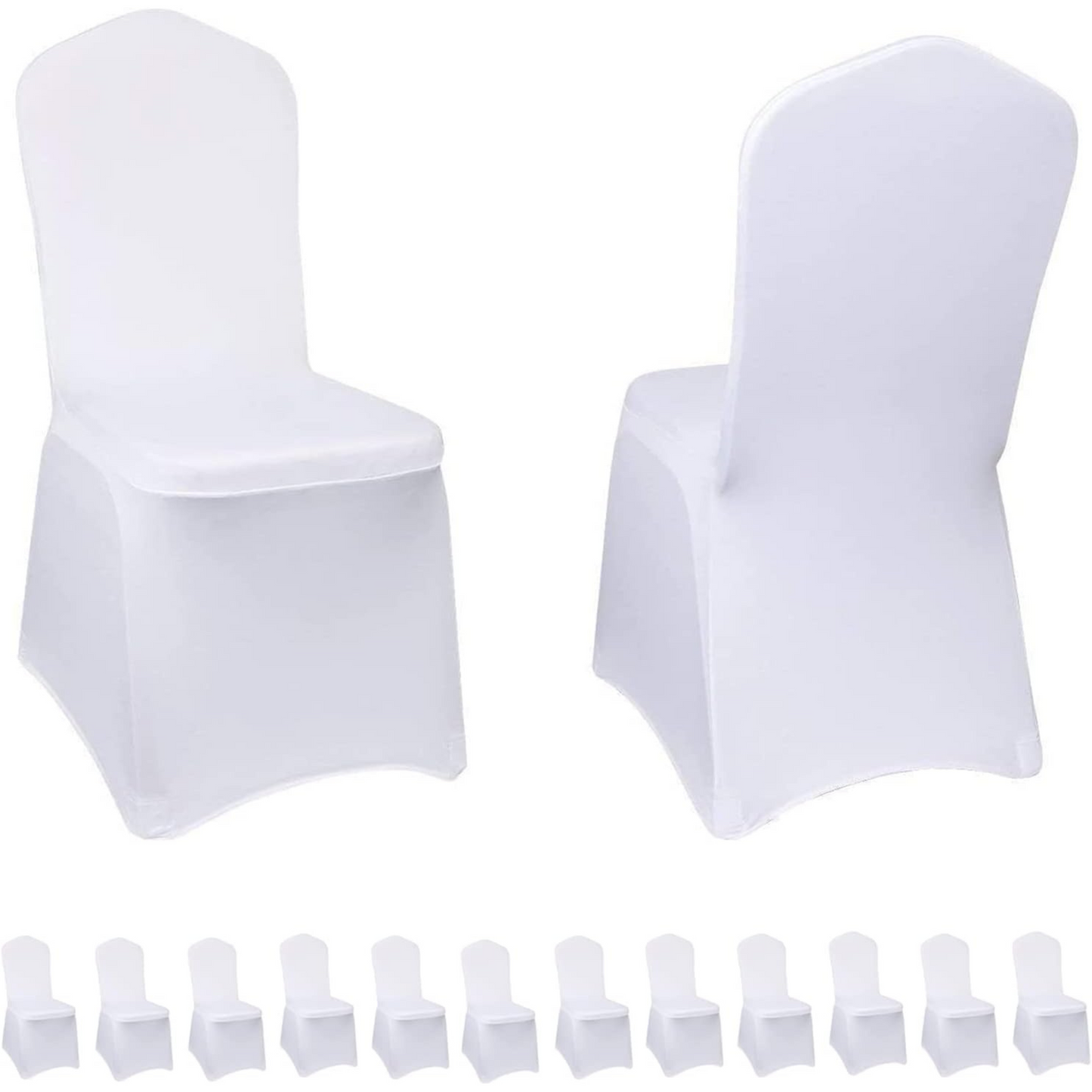 White Chair Covers for Party – Elegant & Stretchable Fit
