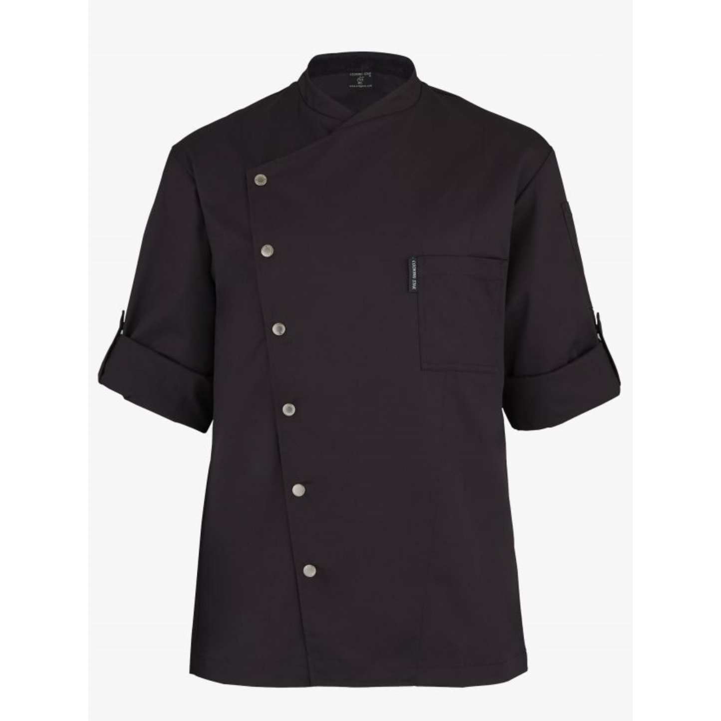 Men's Chef Jacket – Short Sleeve with Roll-Up Tabs