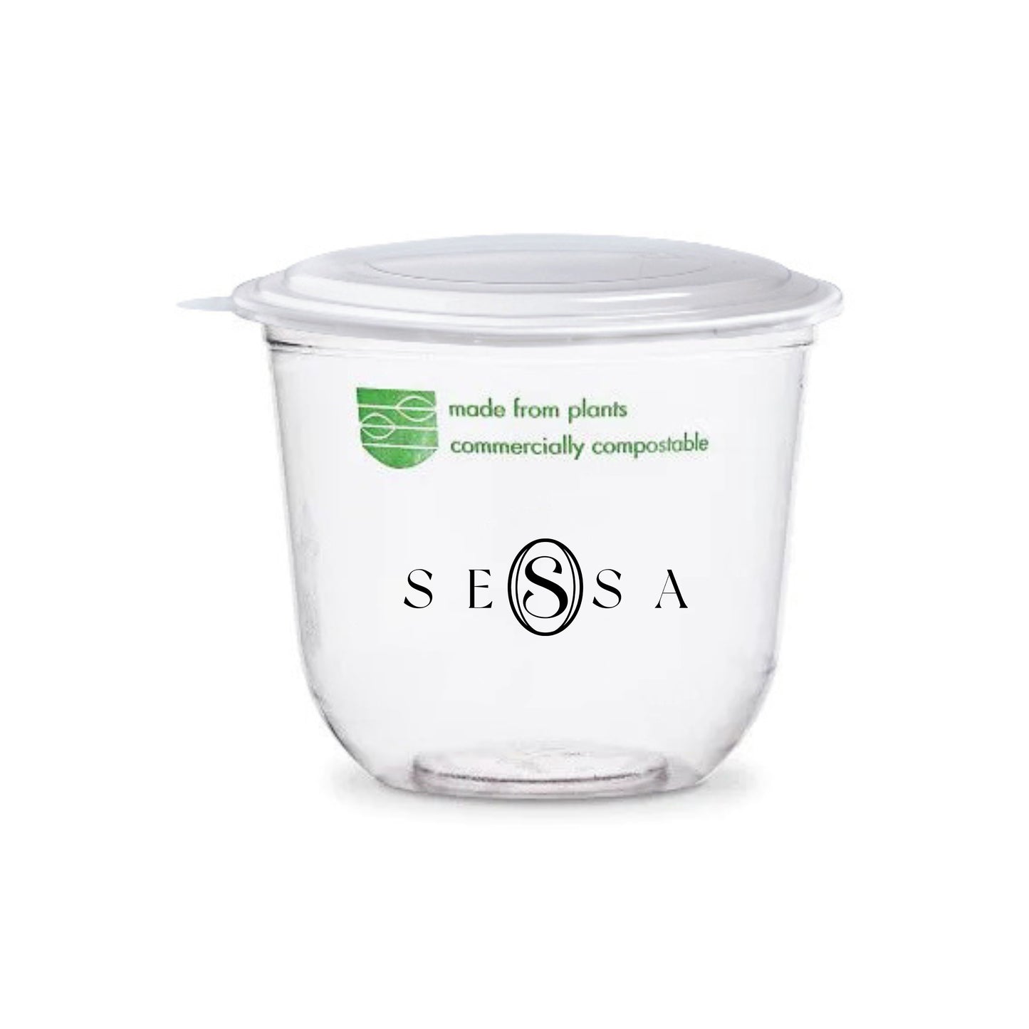 Clear PLA Cold Soup Container – Compostable & Customizable