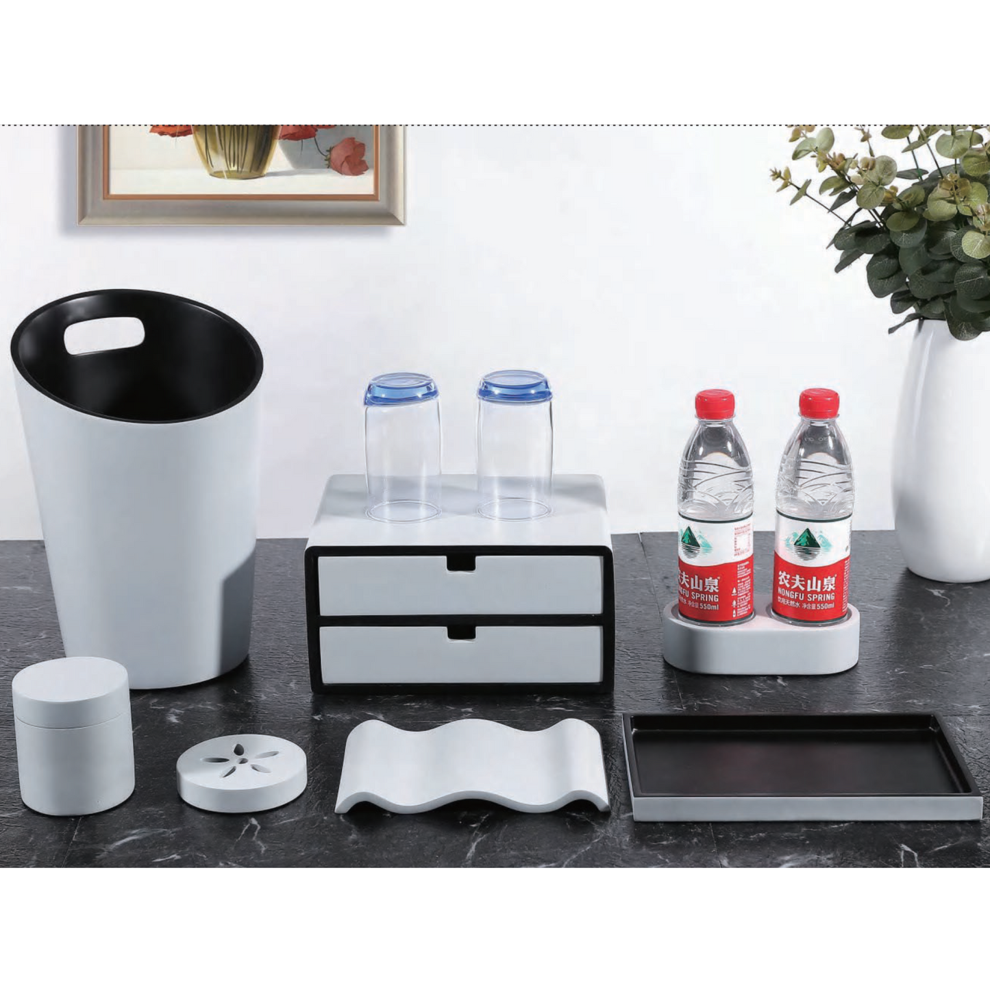 YTX-2059 Countertop Toiletry Dispenser – Sleek & Functional