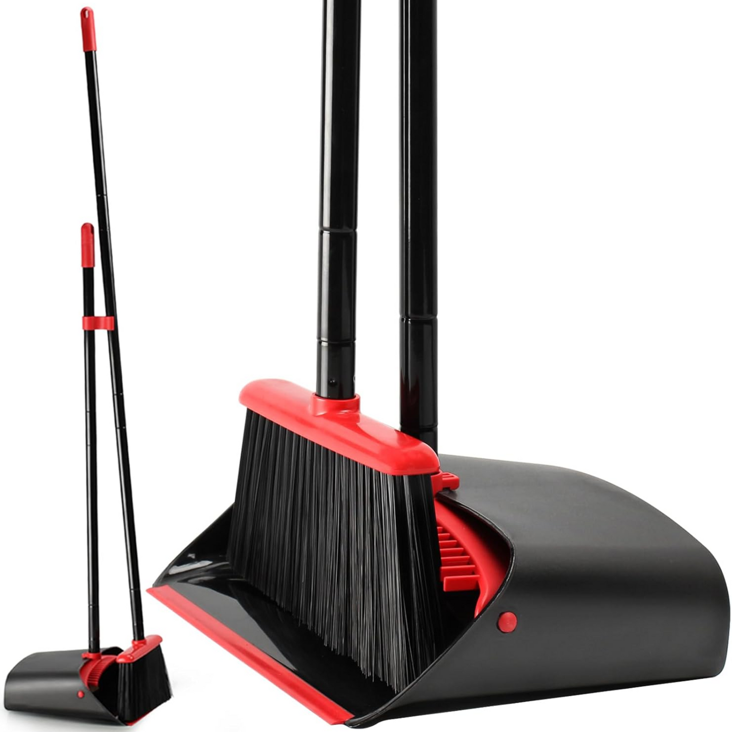 Commercial Broom and Dust Pan Set – Heavy-Duty PP+PE+Stainless Steel